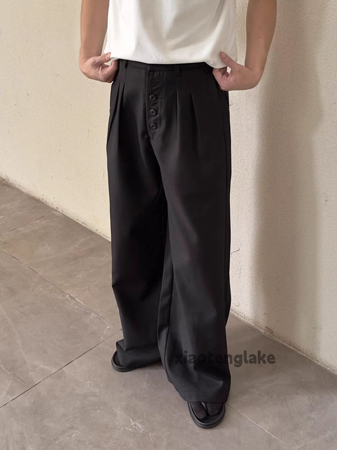 Designer × Japanese Brand × Vintage utility retro y2k loose baggy pleated flared cargo pants Size US 32 / EU 48 - 1 Thumbnail