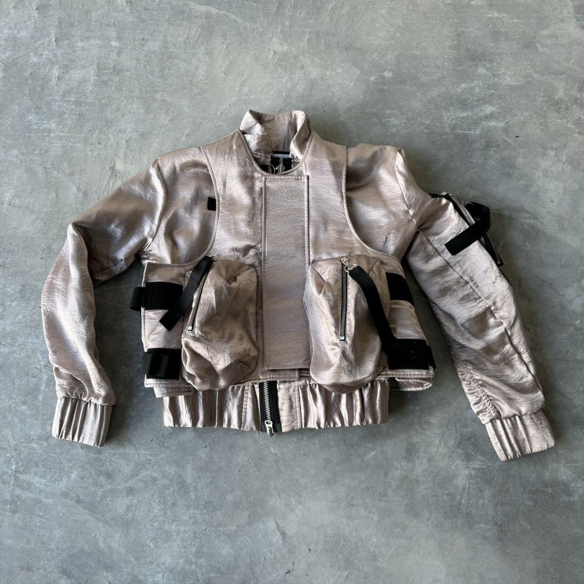 image of Matthew Miller Spring 2018 Docking Bomber in Silver, Men's (Size Small)