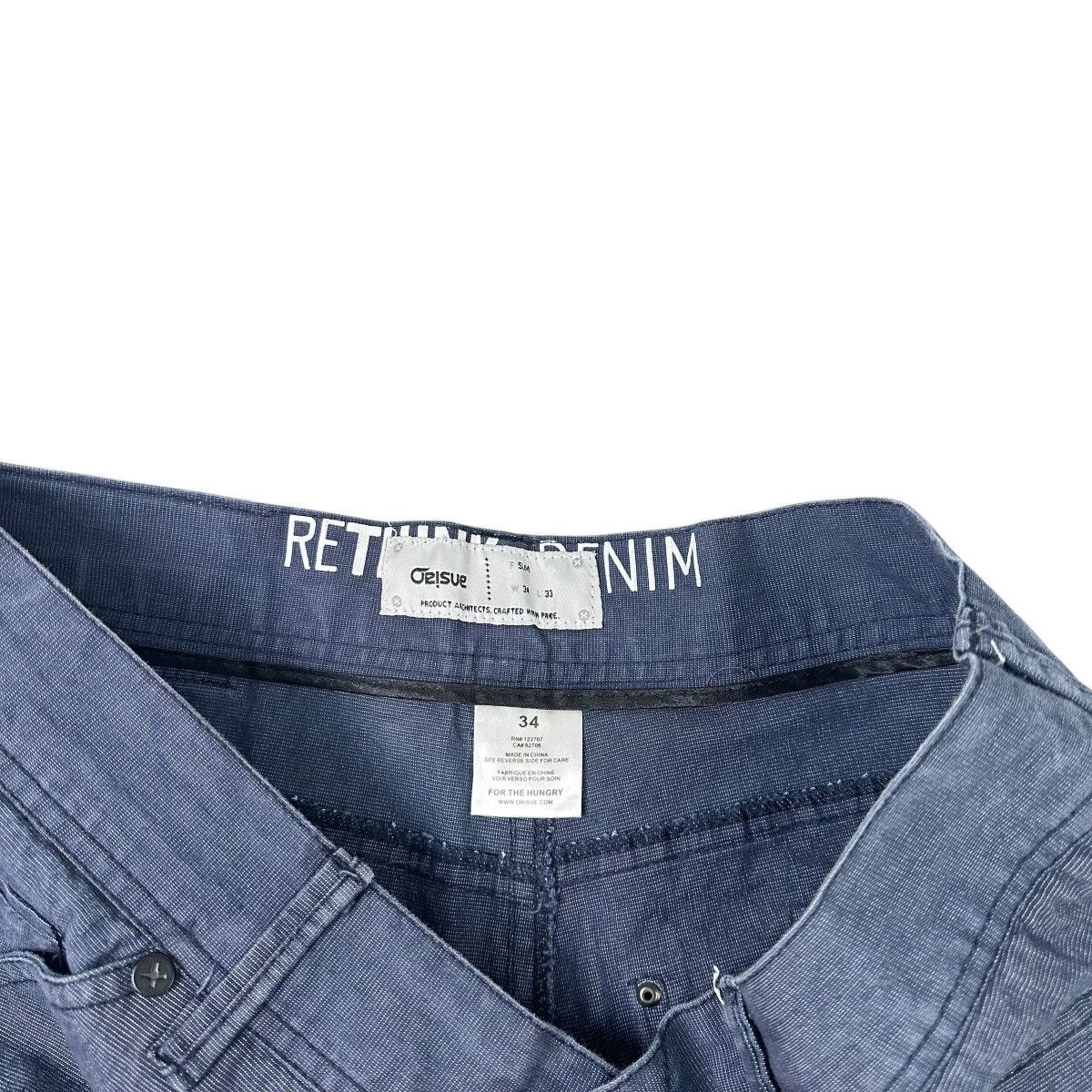 Orisue ORISUE RETHINK DENIM JEAN Blue 34 X 33 Slim Classic Jeans Size US 34 / EU 50 - 4 Thumbnail
