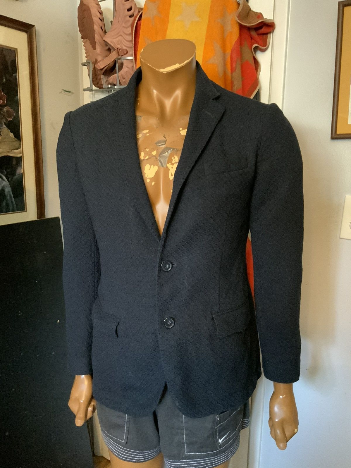 Liberty London Liberty Of London Made Italy Woven Two Button Blazer Jacket Size 48R - 10 Thumbnail
