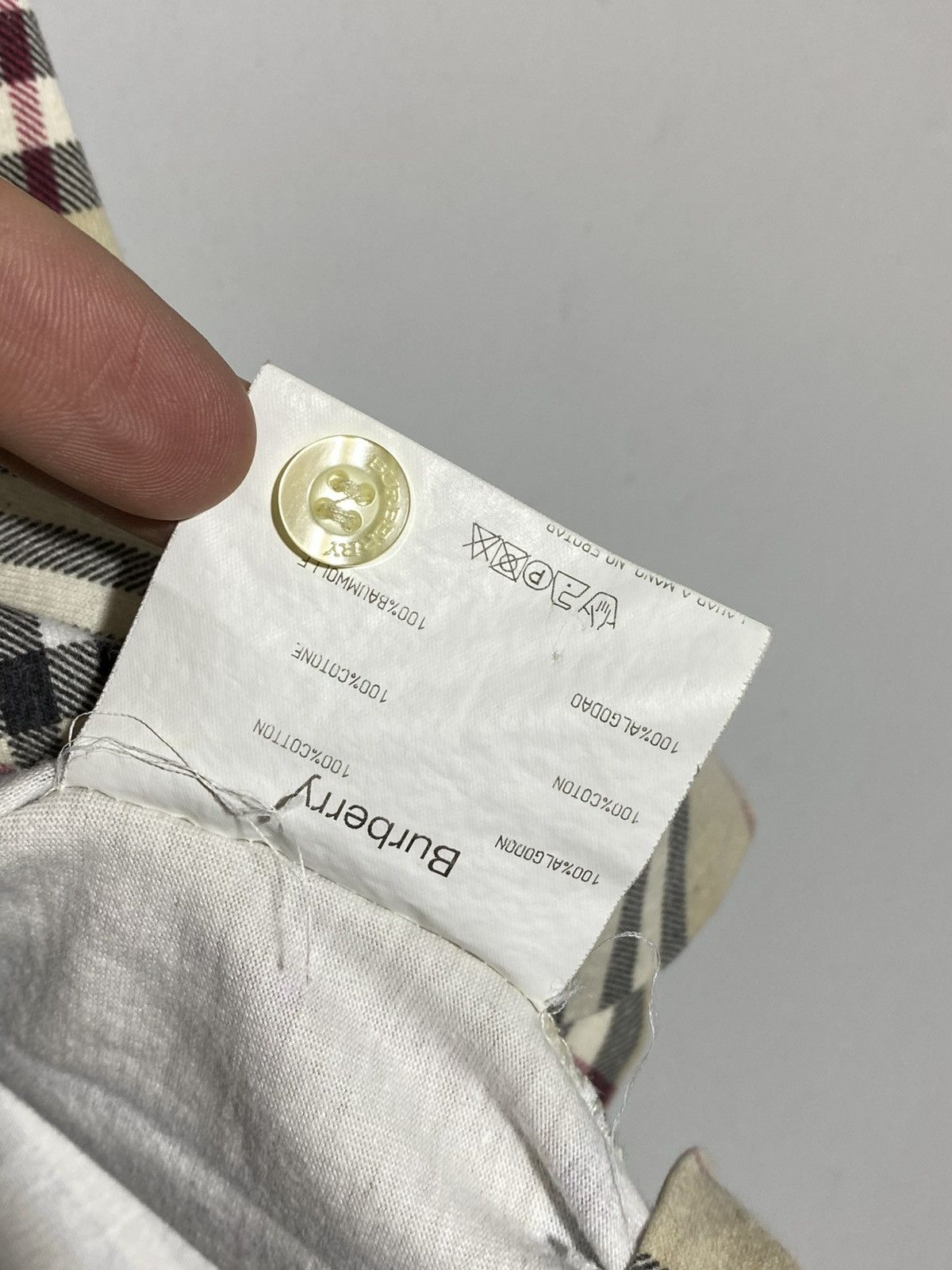 Burberry Vintage Burberry Nova Check All Over Print Polo T-shirt Size US L / EU 52-54 / 3 - 13 Thumbnail