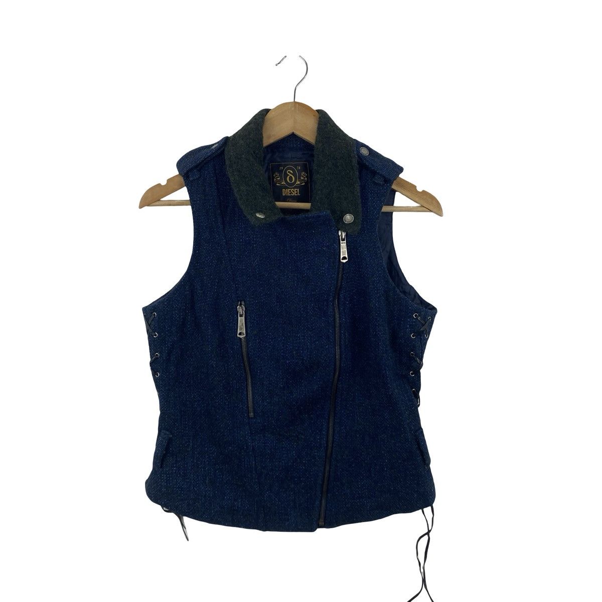 Diesel DIESEL DRESS and Impress Sleeveless Biker Jacket Lace-Up Size S / US 4 / IT 40 - 4 Thumbnail
