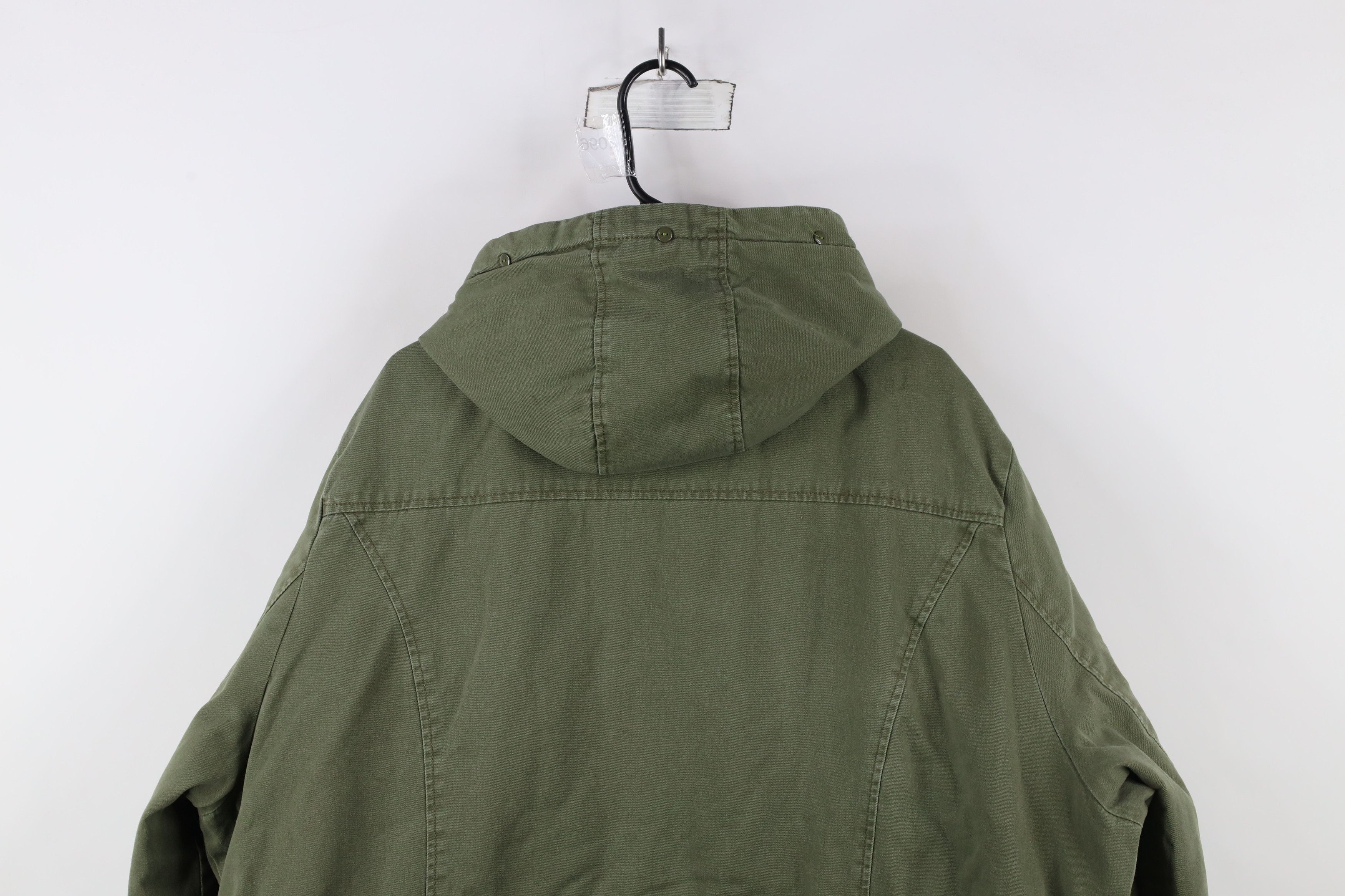 Vintage Vintage 90s Streetwear Military Quilted Hooded Field Jacket Size 3XL / US 20-22 - 11 Thumbnail