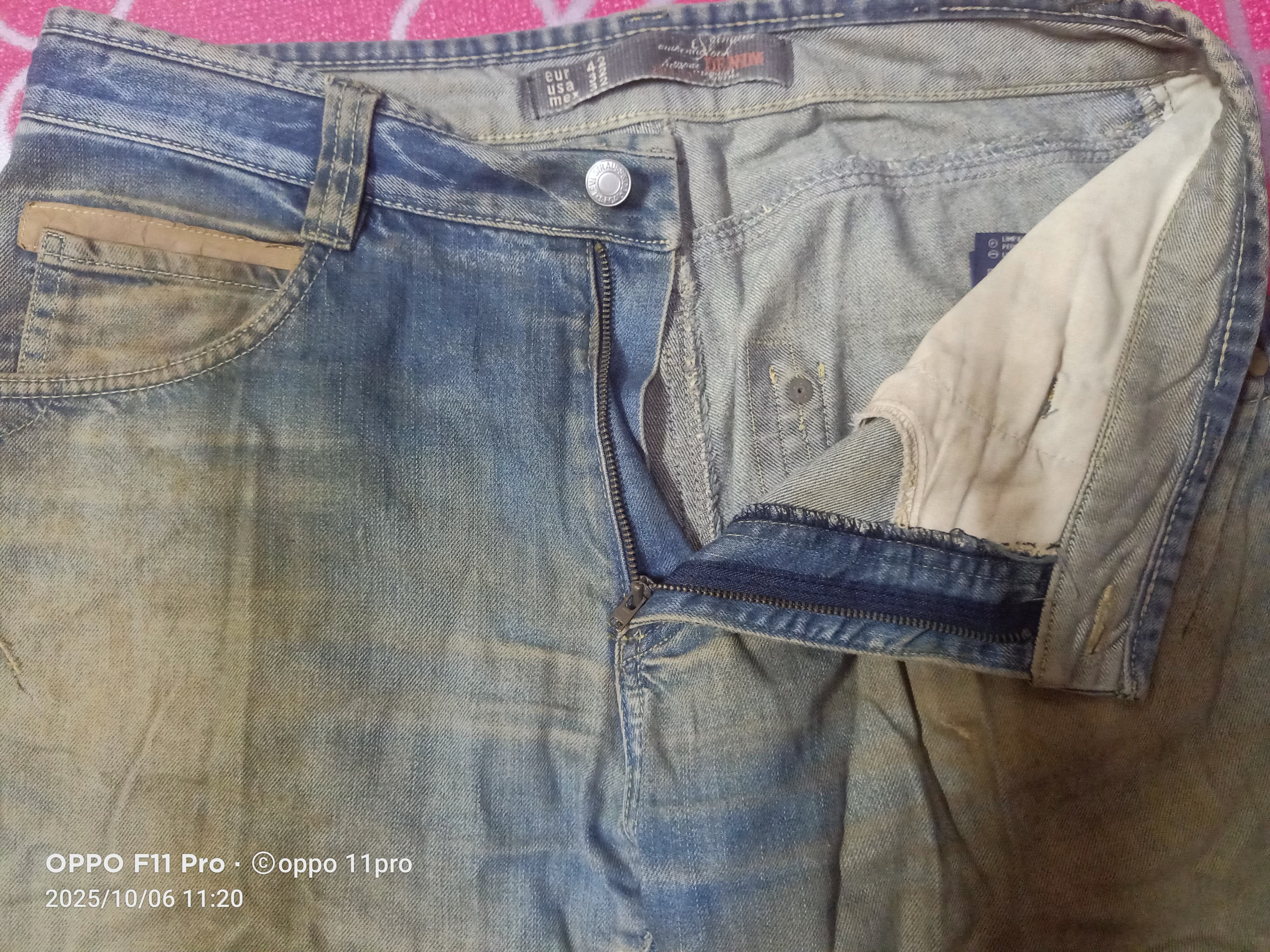 If Six Was Nine 🌟Zara Distressdenim Flare Men Denim 🌟 Size US 34 / EU 50 - 6 Thumbnail