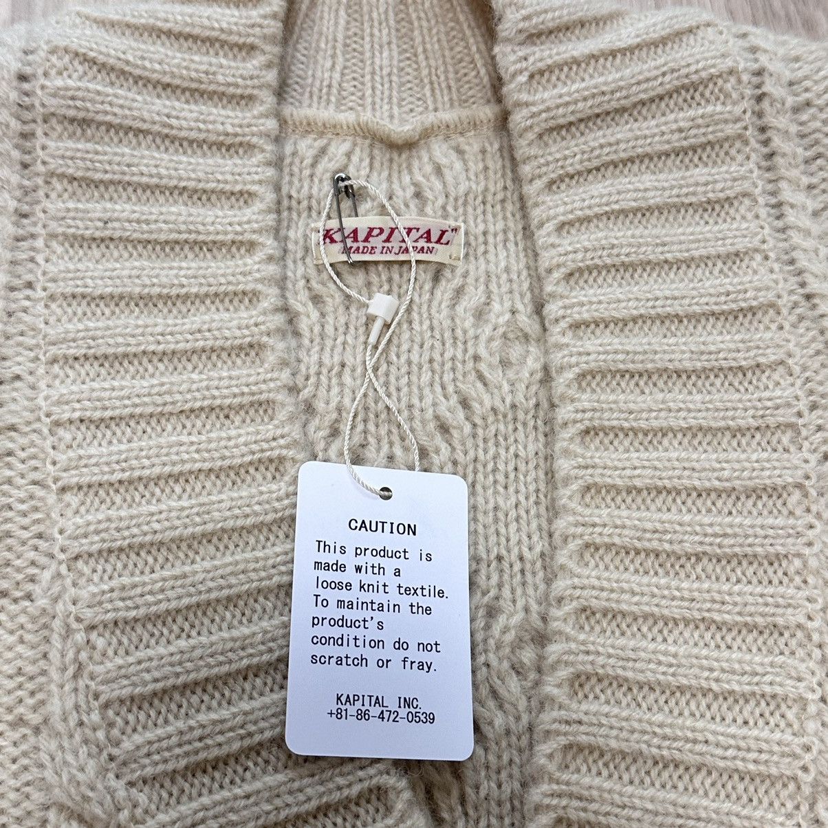 Kapital KAPITAL 5G Wool Cable Knit HAPPY Patch Cardigan Size US S / EU 44-46 / 1 - 3 Thumbnail
