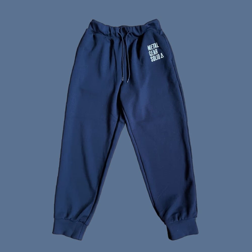Vintage METAL GEAR SOLID Δ x GU Sweatpants Men’s Medium Black Size US 31 - 1 Thumbnail