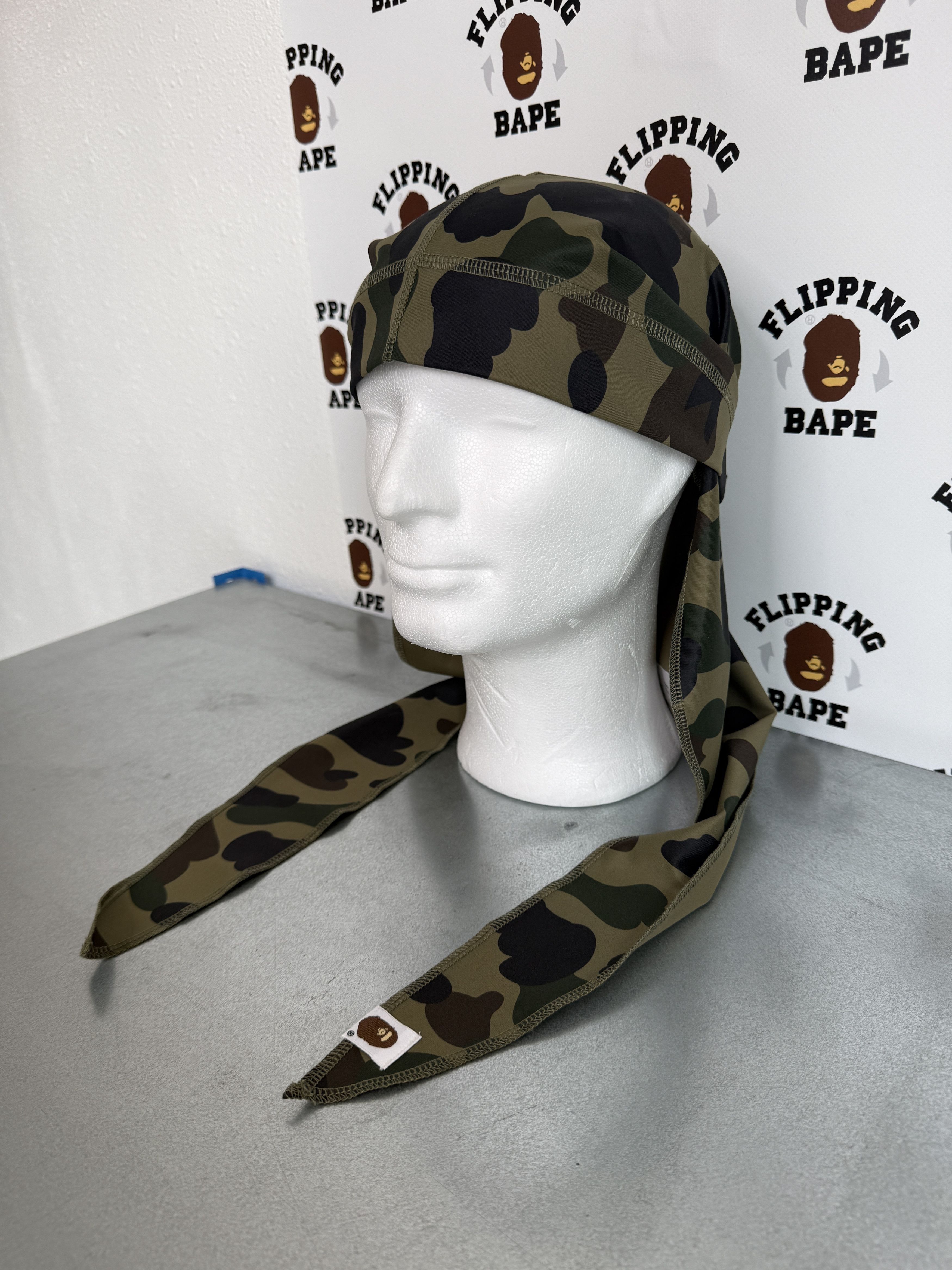 Bape BAPE 1ST CAMO DU-RAG Size ONE SIZE - 4 Thumbnail