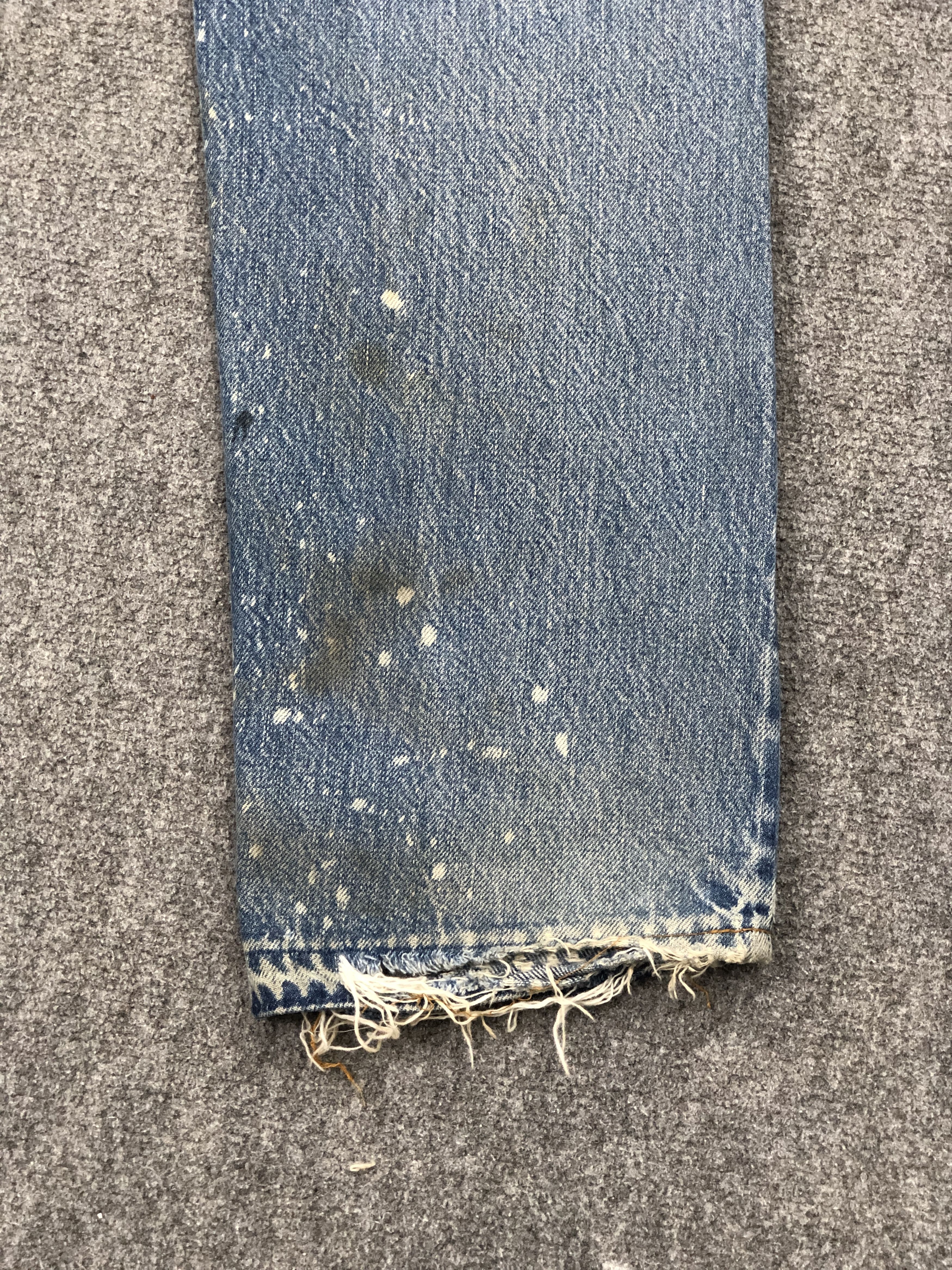 Levi's × Vintage Vintage 80s Levi's 501 Selvedge Stone Washed Denim Jeans Size US 28 / EU 44 - 13 Thumbnail