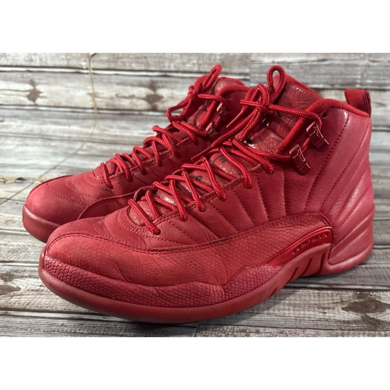 Nike Nike Air Jordan 12 Retro Gym Red 2018 Triple Red Black XII 1 Size US 9 / EU 42 - 1 Thumbnail