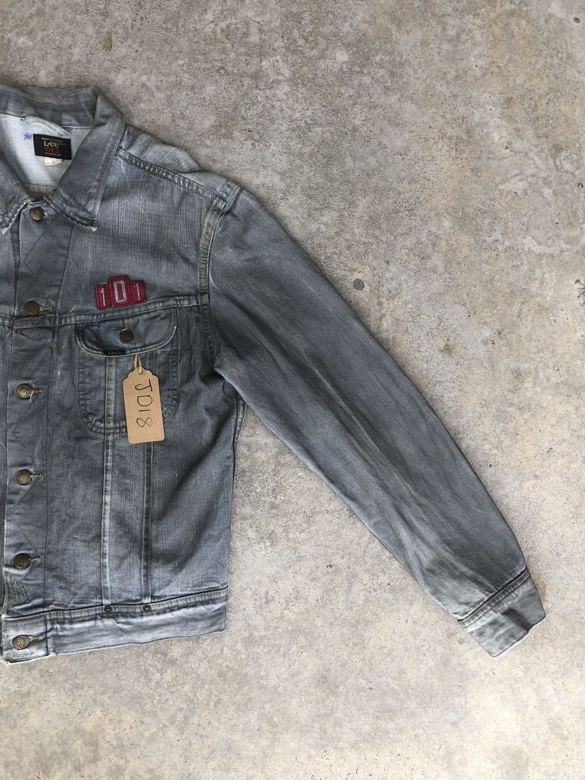 Lee Lee 101J Waxed Denim Jacket Distressed Jeans Size US L / EU 52-54 / 3 - 5 Thumbnail