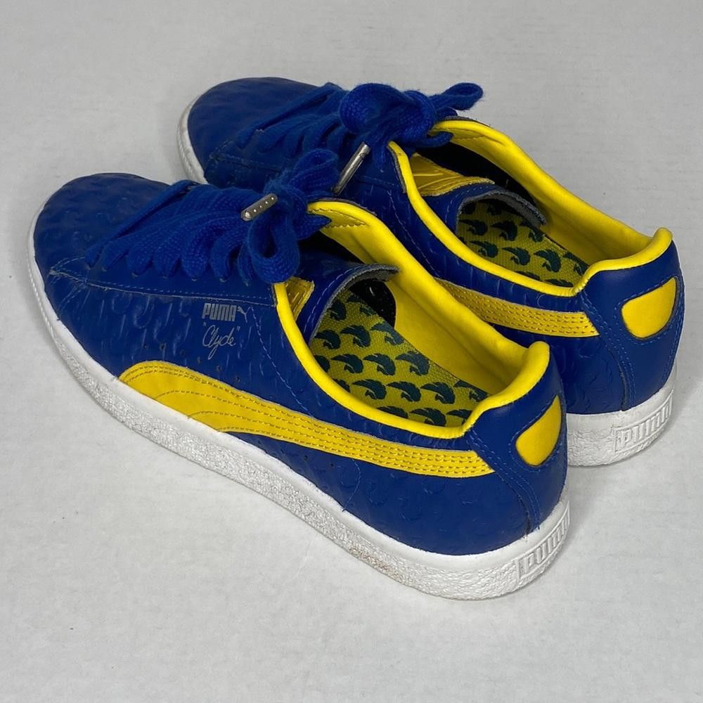 Puma Puma Clyde in Blue and Dandelion Yellow, 5.5 Size US 5.5 / EU 38 - 7 Thumbnail