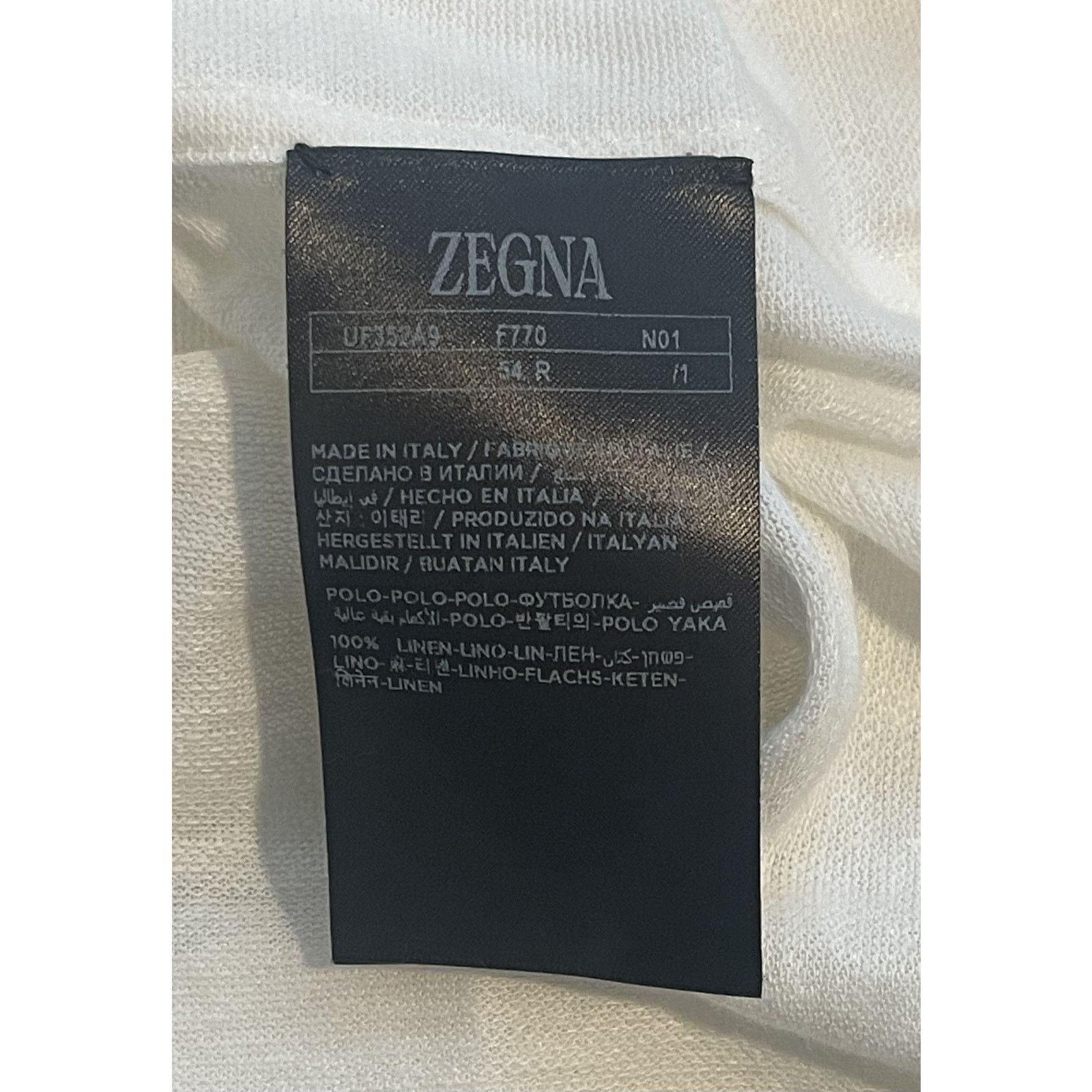 Ermenegildo Zegna $1250 NWT Ermenegildo Zegna Oasi Shirt White Linen 2XL/56 Size US XXL / EU 58 / 5 - 7 Thumbnail