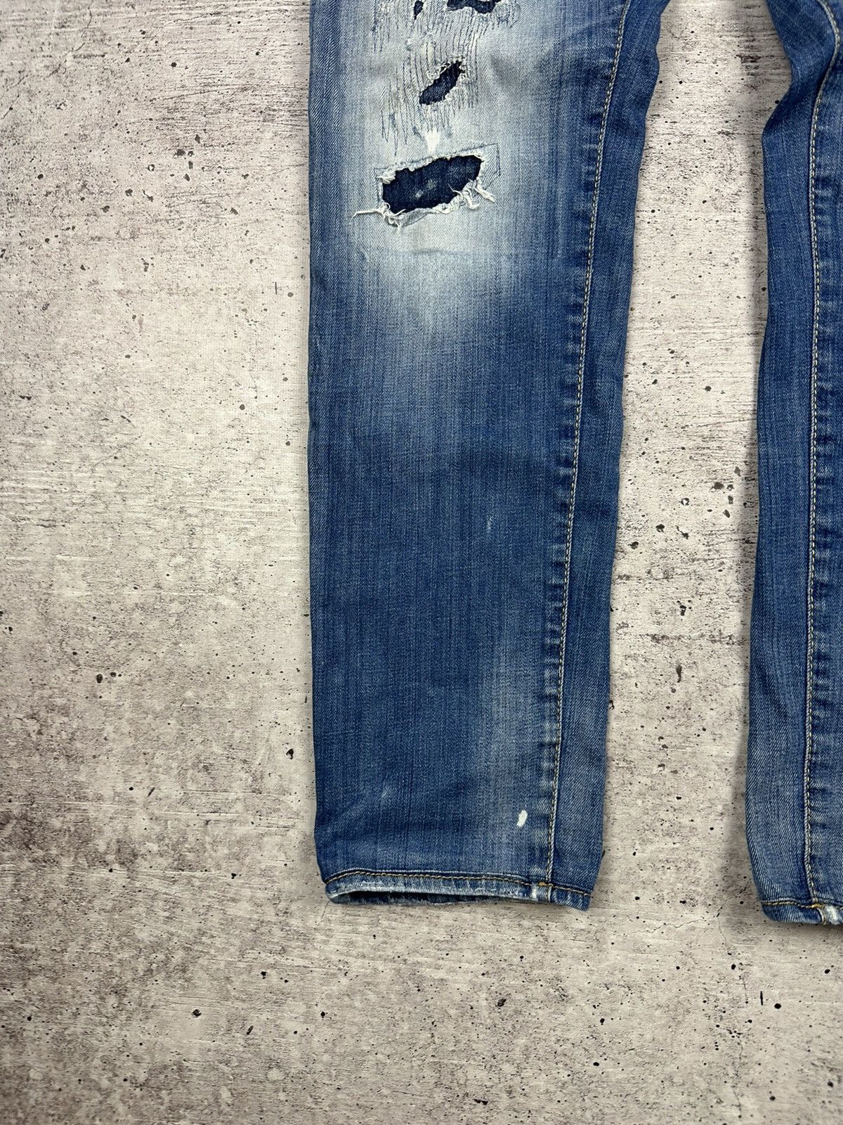 Dsquared2 Dsquared2 Cool Guy Distressed Denim Jeans Pants (A035) Size US 34 / EU 50 - 6 Thumbnail