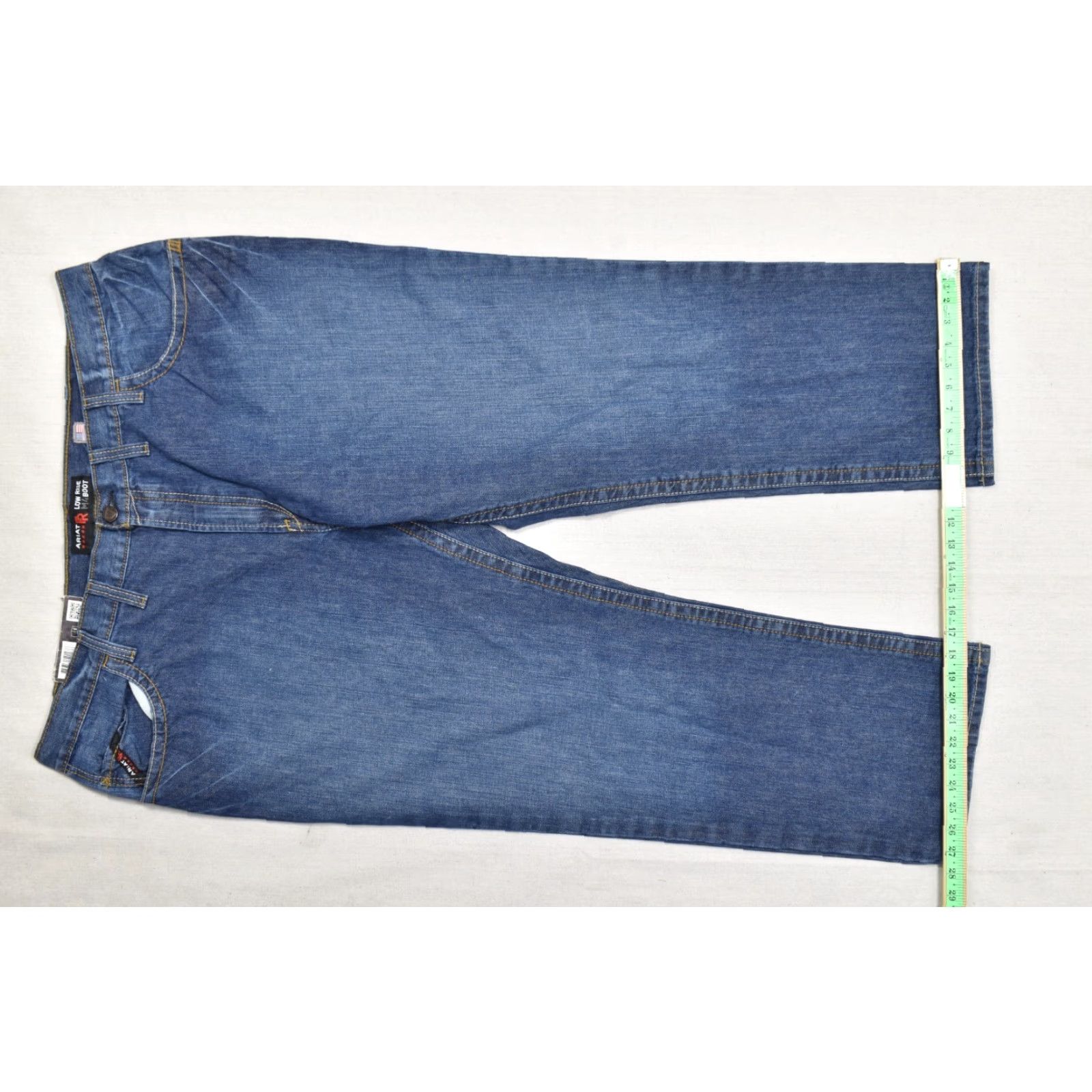 Ariat Ariat FR M4 Low Rise Boot Cut Flame Resistant Jeans Men's 48x30 Blue Denim NWT Size US 32 / EU 48 - 3 Thumbnail