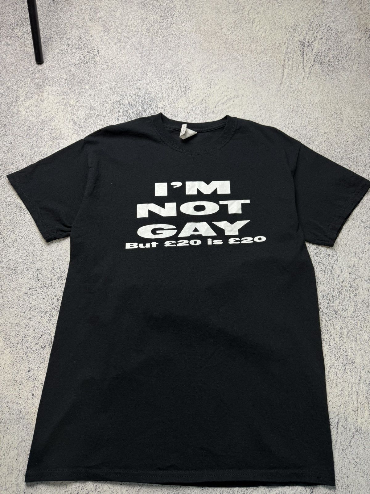 Other Vintage Humor T Shirt “ I’m not Gay Bat 20€ is 20€ “ Size US M / EU 48-50 / 2 - 3 Thumbnail