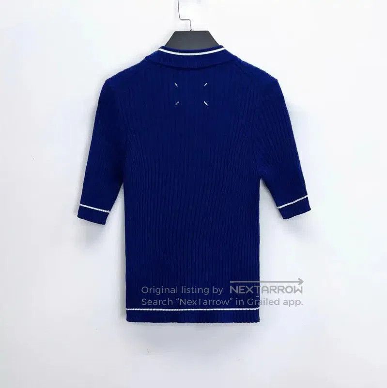 Maison Margiela Maison Margiela Yellow Wool Blend Short-Sleeve Sweater . Size S / US 4 / IT 40 - 2 Thumbnail