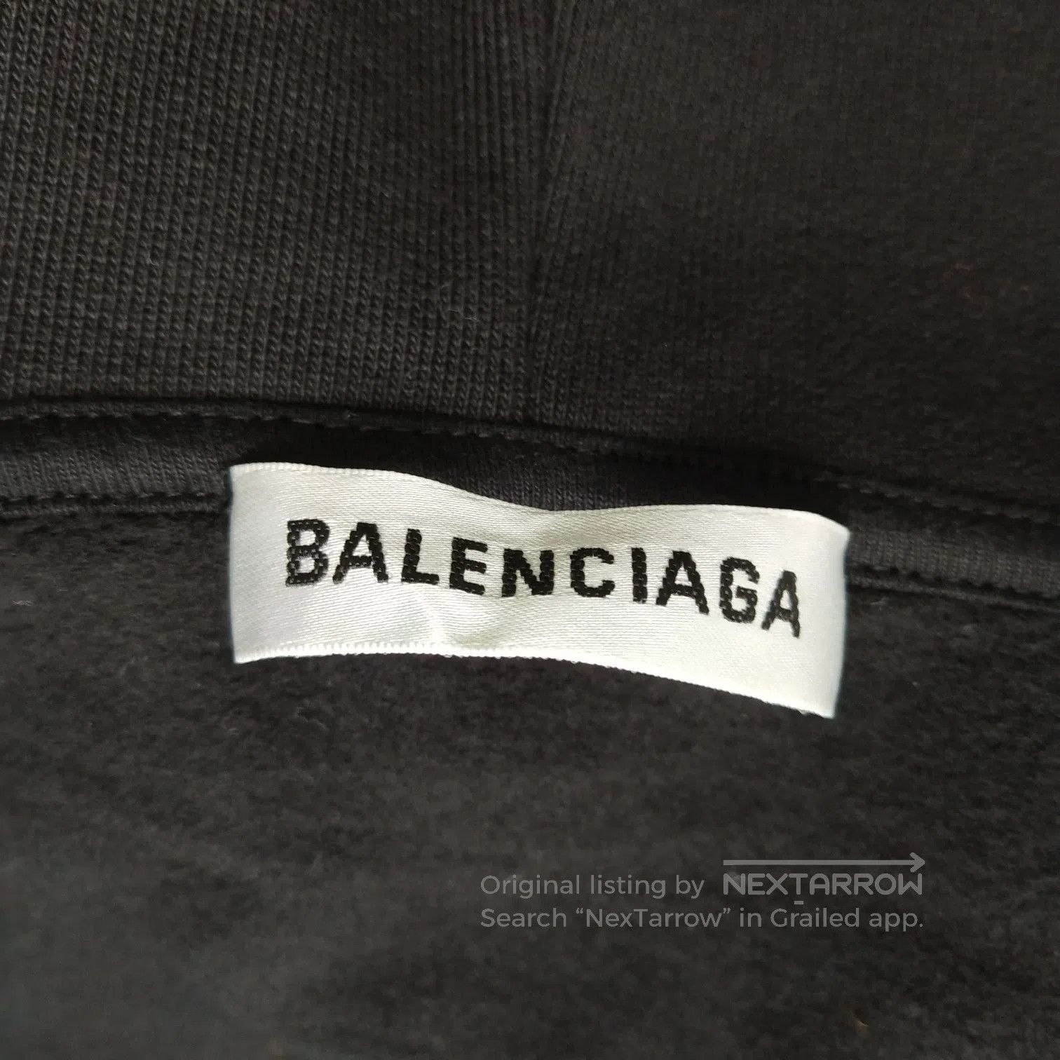 Balenciaga Balenciaga Size S Logo Print Cotton Hoodie. Size S / US 4 / IT 40 - 4 Thumbnail