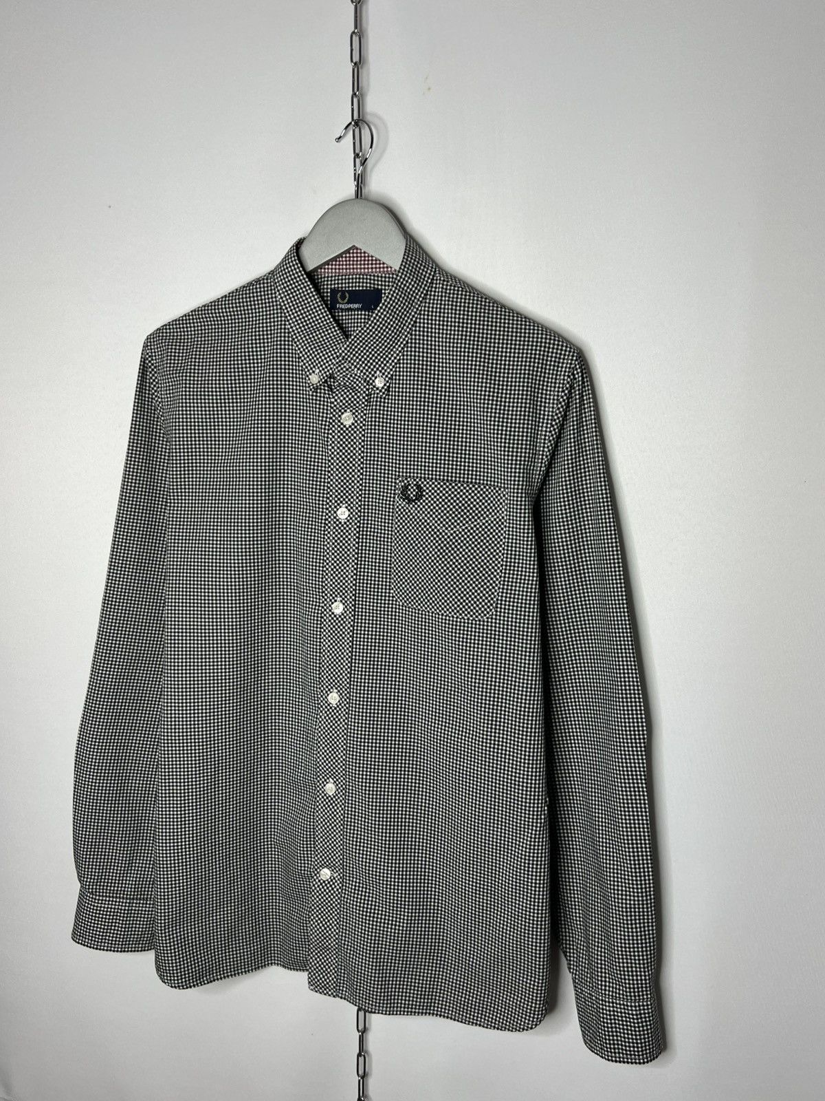 Fred Perry Fred Perry Plaid Shirt Long Sleeve Tee Based Size US L / EU 52-54 / 3 - 2 Thumbnail