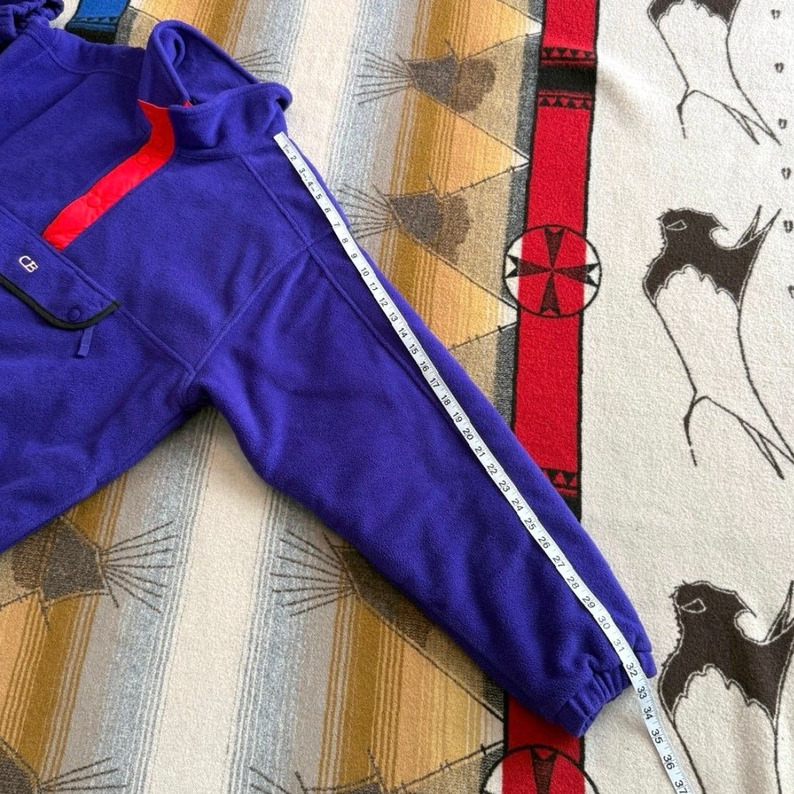 CB Sports VINTAGE 90s CB Sports Snap Fleece Pullover Men L Purple Red Solid Outdoor Winter Fall Spring Shirt Jacket? Size US L / EU 52-54 / 3 - 8 Thumbnail