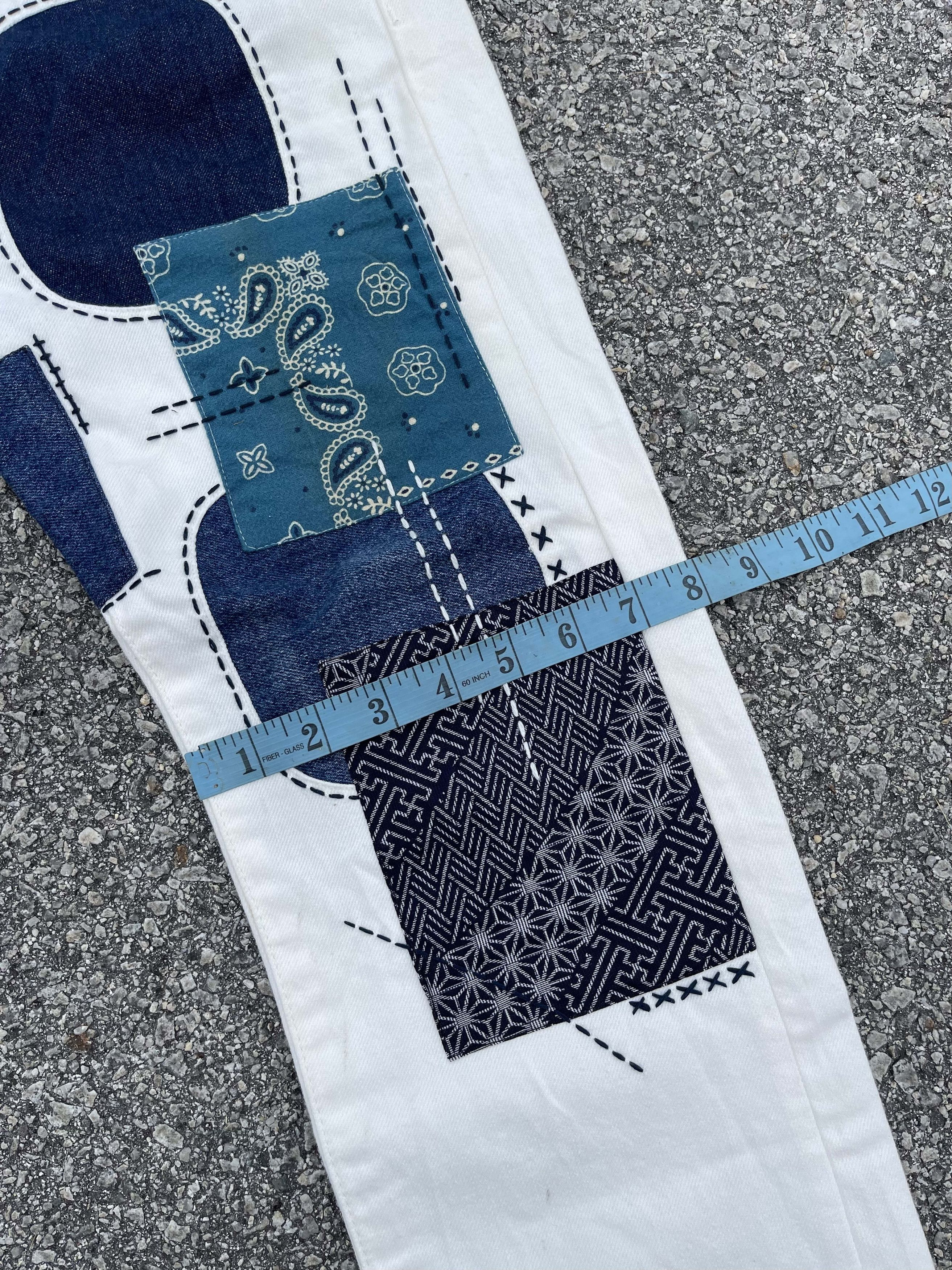 Beauty Beast × Denim & Supply Ralph Lauren × RRL Ralph Lauren Denim Supply by Ralph Lauren Sashiko Boro Patchwork Size US 31 - 14 Thumbnail