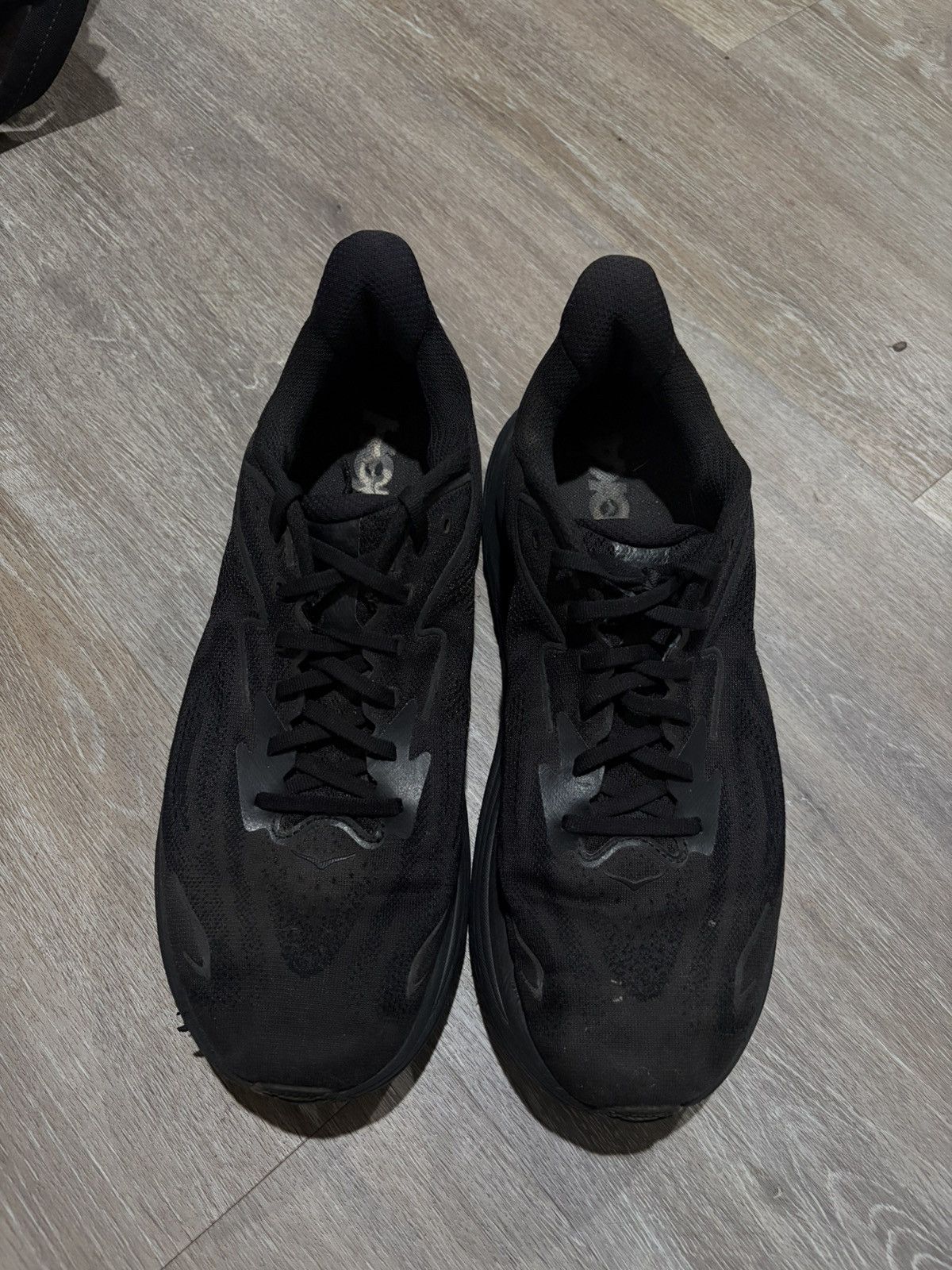 Hoka Hoka Clifton 10 Triple Black Running Shoes Size US 12 / EU 45 - 2 Thumbnail