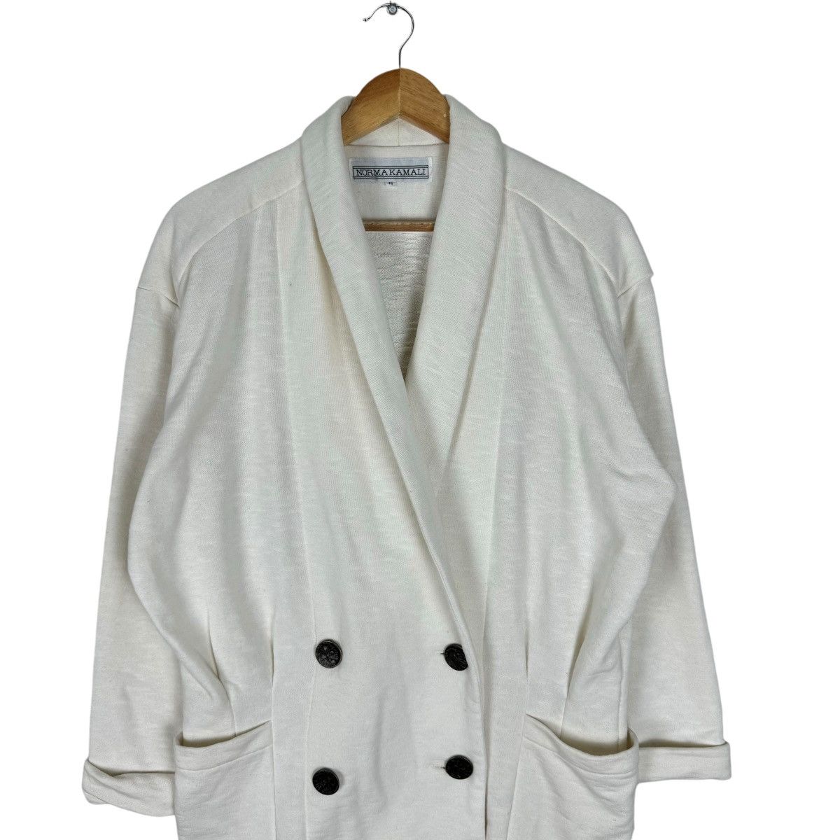 Norma Kamali ❄️NORMA KAMALI DOUBLE BREATED BUTTON JACKET Size M / US 6-8 / IT 42-44 - 2 Thumbnail