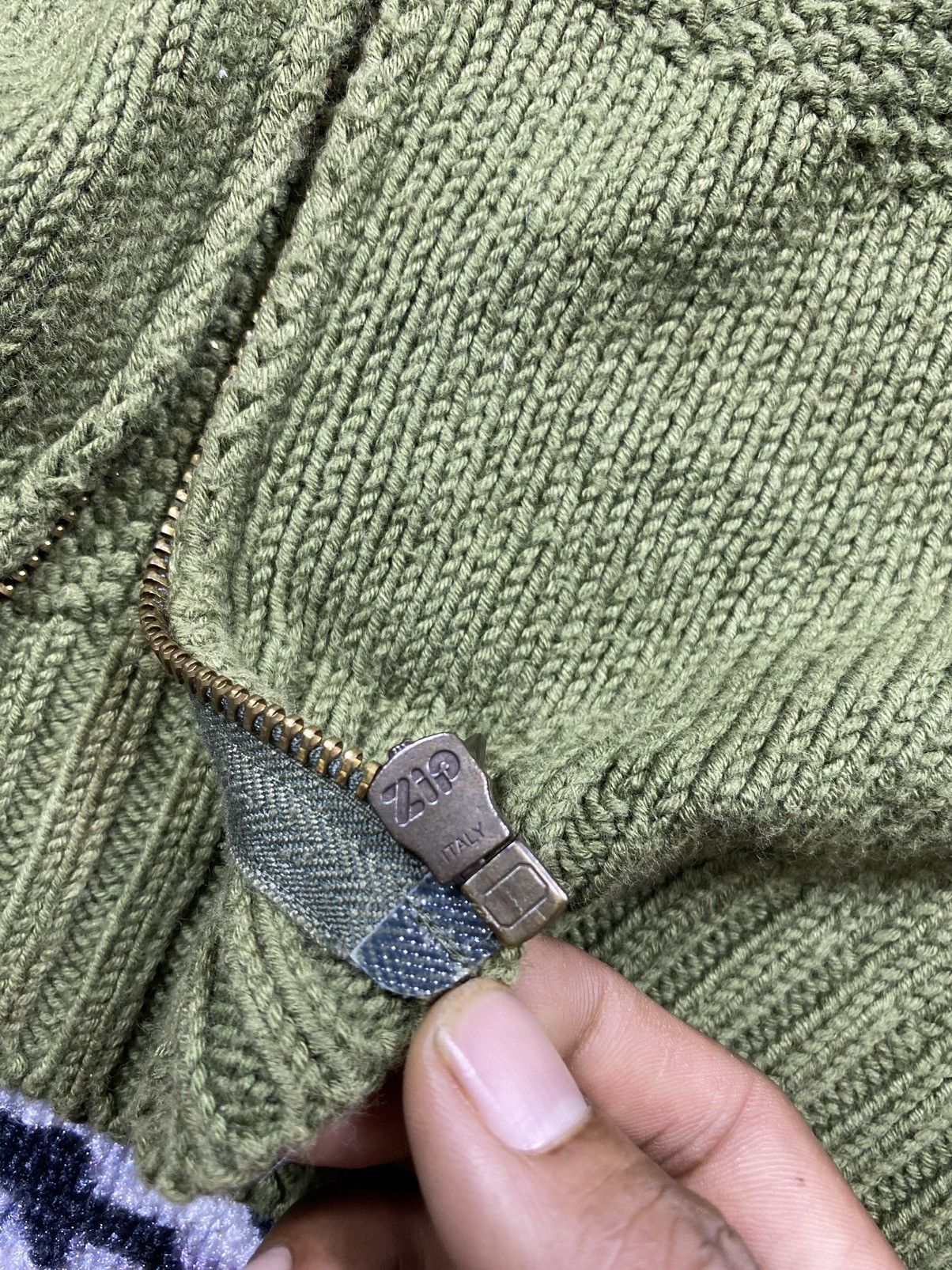 Beauty Beast × Japanese Brand × Vintage Max&co Knitted Cardigan Zip Green Size US M / EU 48-50 / 2 - 9 Thumbnail
