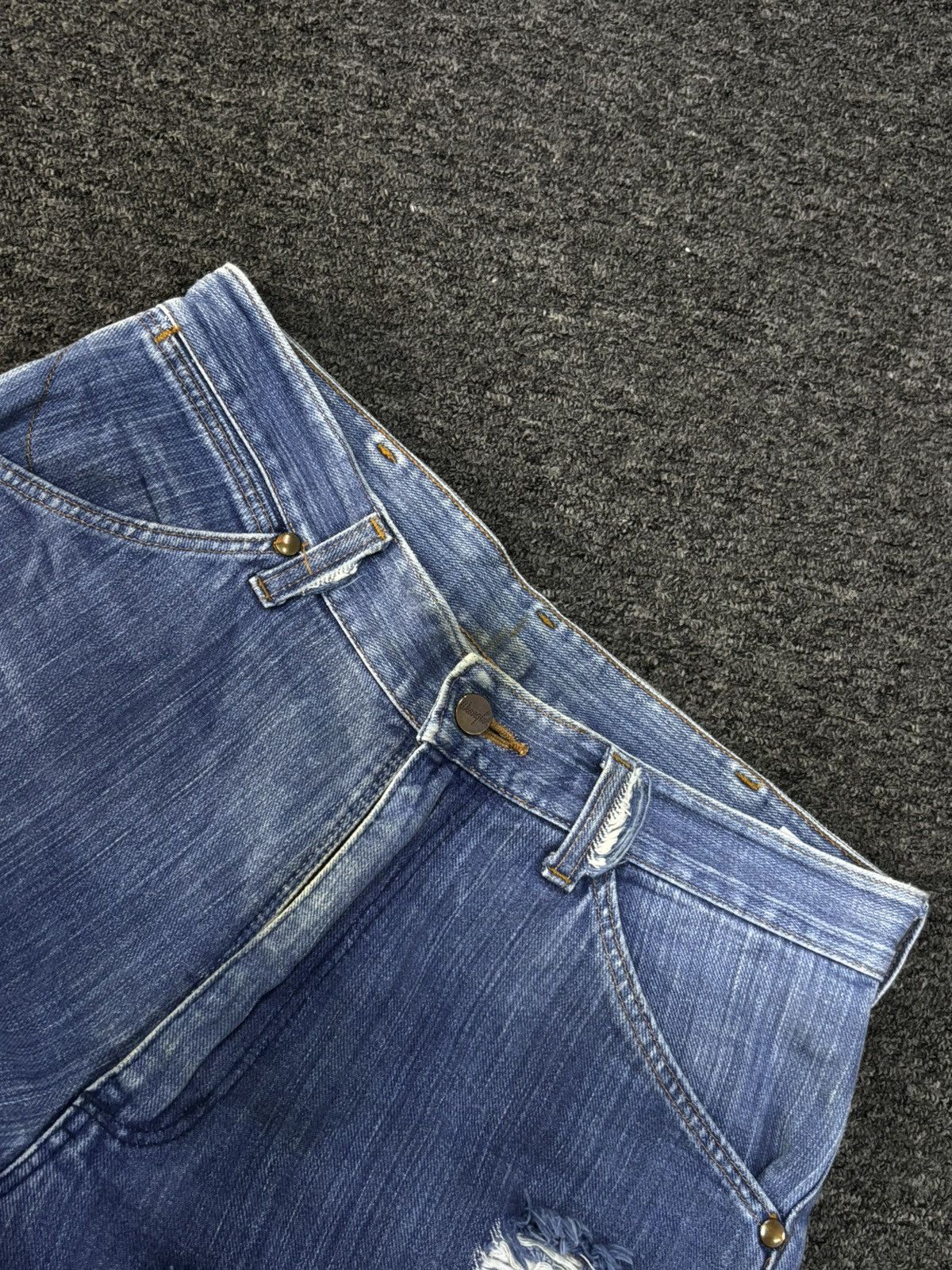 Wrangler Wrangler Vintage Selvedge Distressed Denim Size US 32 / EU 48 - 3 Thumbnail