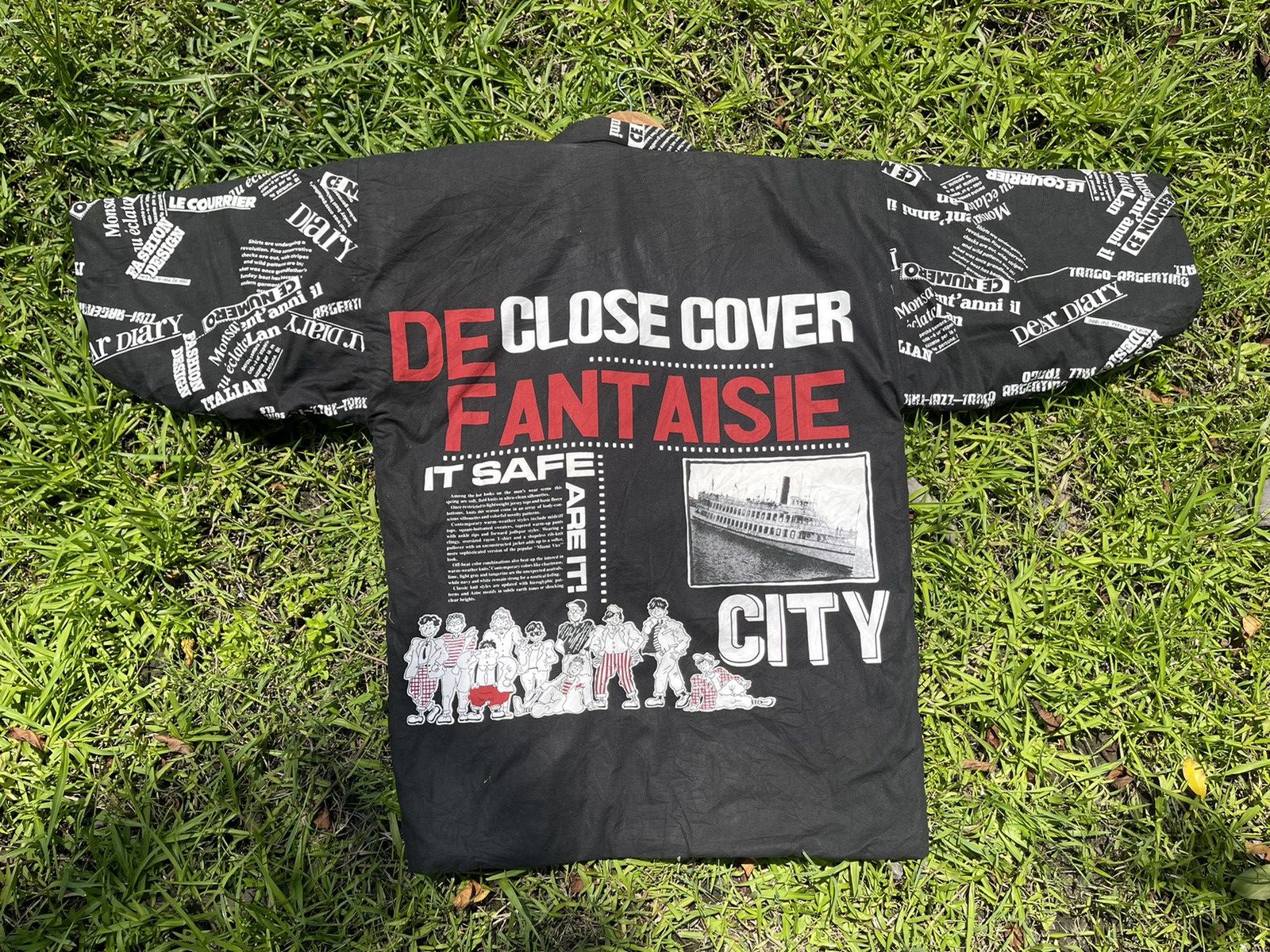 Japanese Brand X-MERIC “FANTAISIE CITY” Graphic Padded Jacket – Bold Black Size US L / EU 52-54 / 3 - 5 Thumbnail