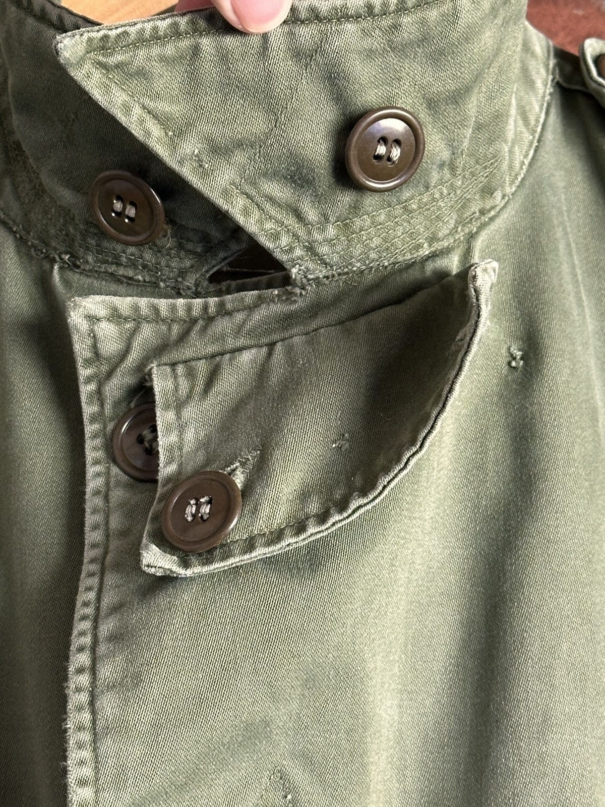 Vintage M-43 US Army Field Jacket Taxi Driver USMC ww2 trashed Size US L / EU 52-54 / 3 - 11 Thumbnail
