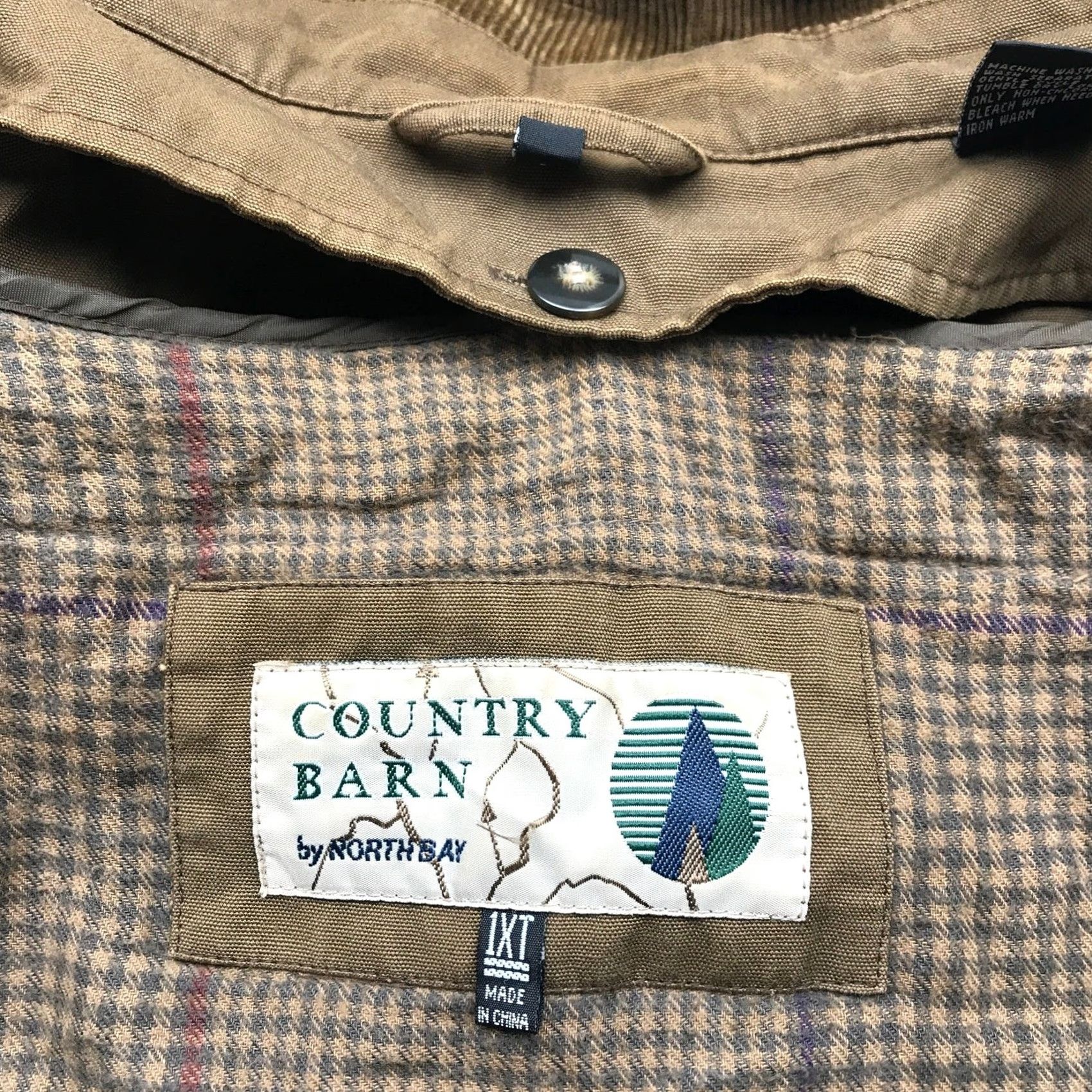 Vintage VINTAGE Northbay Canvas Barn Coat Mens XL Tall Removable Liner Coat Size US XL / EU 56 / 4 - 2 Thumbnail