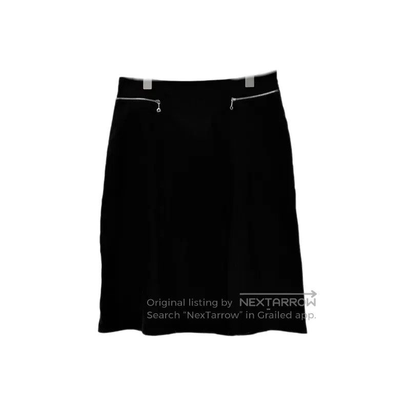 Hermes Hermes Black Linen Skirt Size 25" / US 0 / IT 36 - 1 Thumbnail