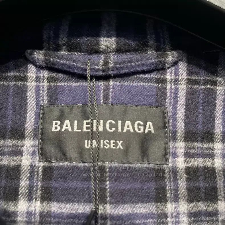 Balenciaga Balenciaga Patchwork Plaid Long Sleeve Shirt Size US S / EU 44-46 / 1 - 4 Thumbnail