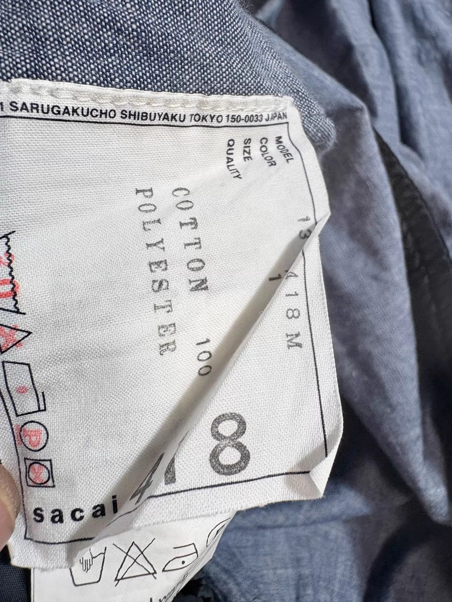 Sacai SACAI Paneled Shirt Size 1 Size US S / EU 44-46 / 1 - 5 Thumbnail
