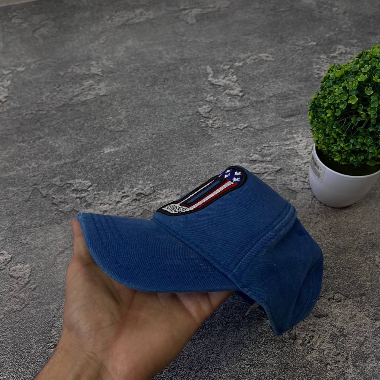 Dsquared2 Vintage DSQUARED2 USA Blue Baseball Y2K Cap Hat Spell Out Size ONE SIZE - 10 Thumbnail