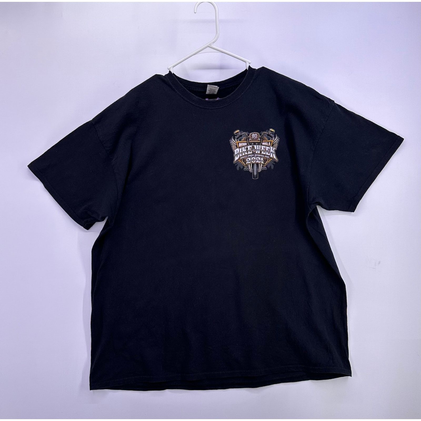 Gildan Bike Week Daytona Beach FL 2021 80 years Black shirt Size2XL Size US XXL / EU 58 / 5 - 3 Thumbnail