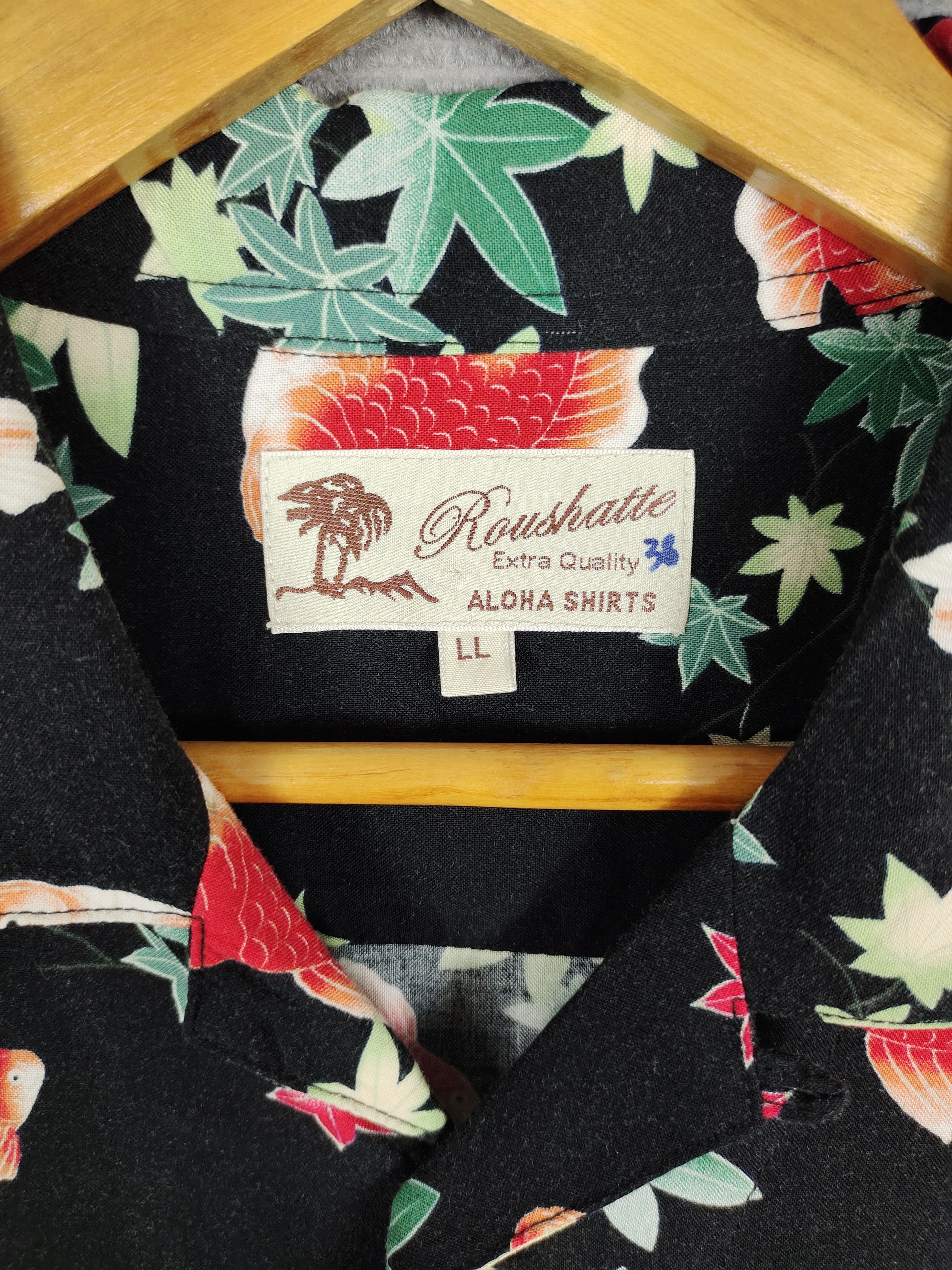 Japanese Brand Japanese Hawaiian Roushatte Gold Fish Rayon Aloha Shirt Size US L / EU 52-54 / 3 - 7 Thumbnail