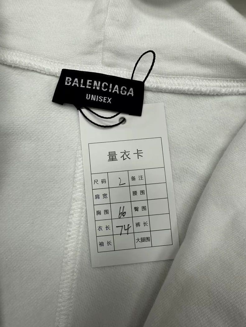 Balenciaga Balenciaga White and red embroidered monogram sweatshirt Size US M / EU 48-50 / 2 - 4 Thumbnail