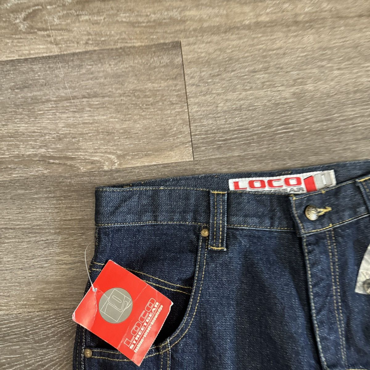 JNCO × Japanese Brand × Vintage Vintage Y2K loco baggy wide leg crazy unique jeans NWT Size US 34 / EU 50 - 5 Thumbnail