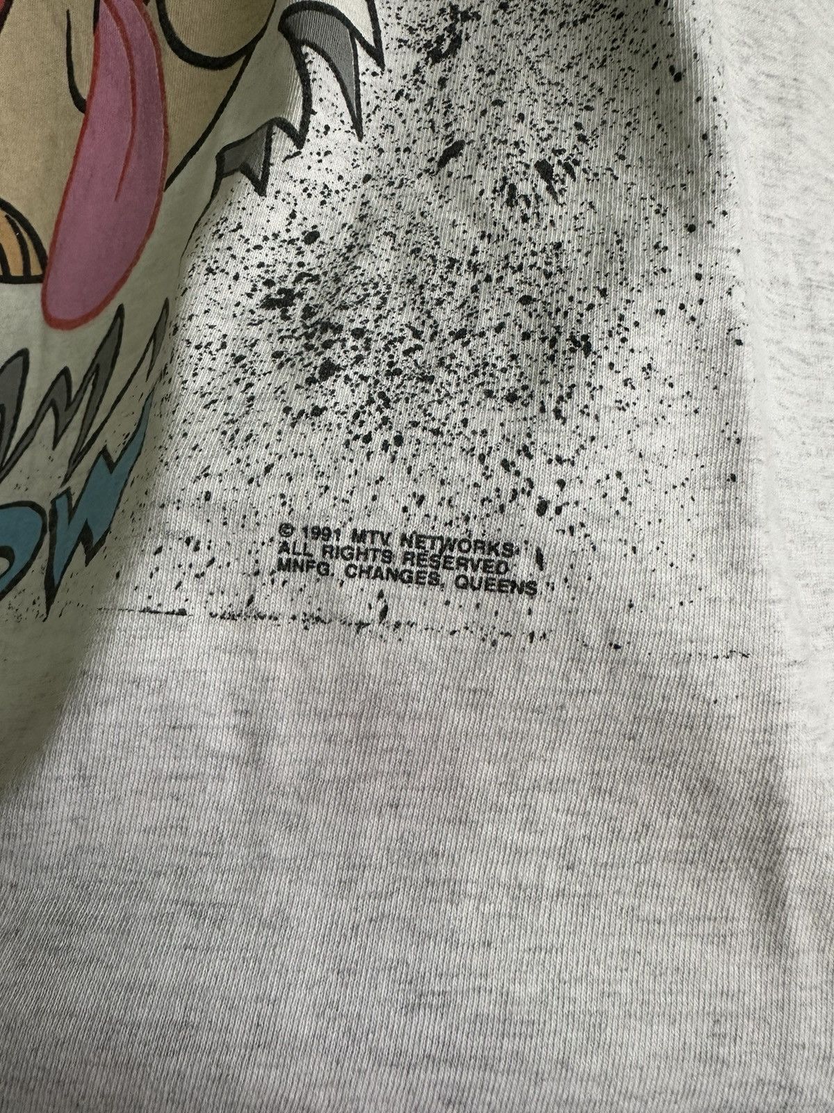 Cartoon Network × Nickelodeon × Vintage Vintage 90’s RARE Ren & Stimpy Nickelodeon Cartoon USA Tees Size US XL / EU 56 / 4 - 3 Thumbnail
