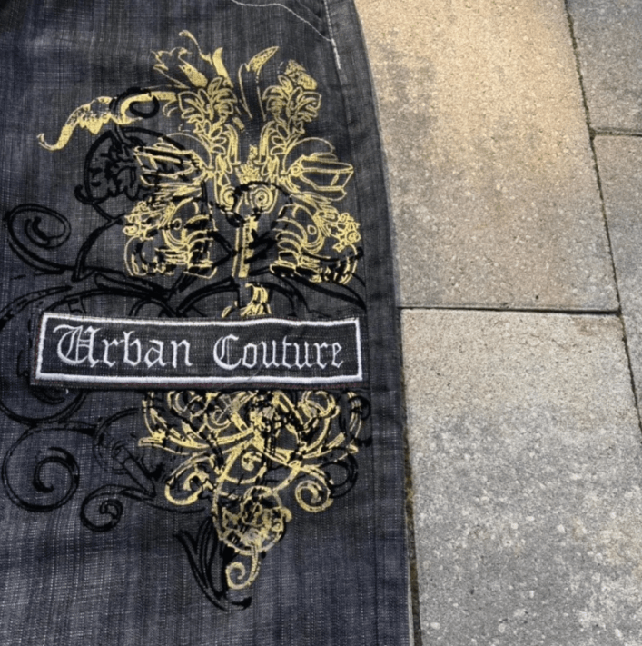 Japanese Brand American Fashion Oversize Embroidery Printing Baggy Jean Size US 32 / EU 48 - 5 Thumbnail