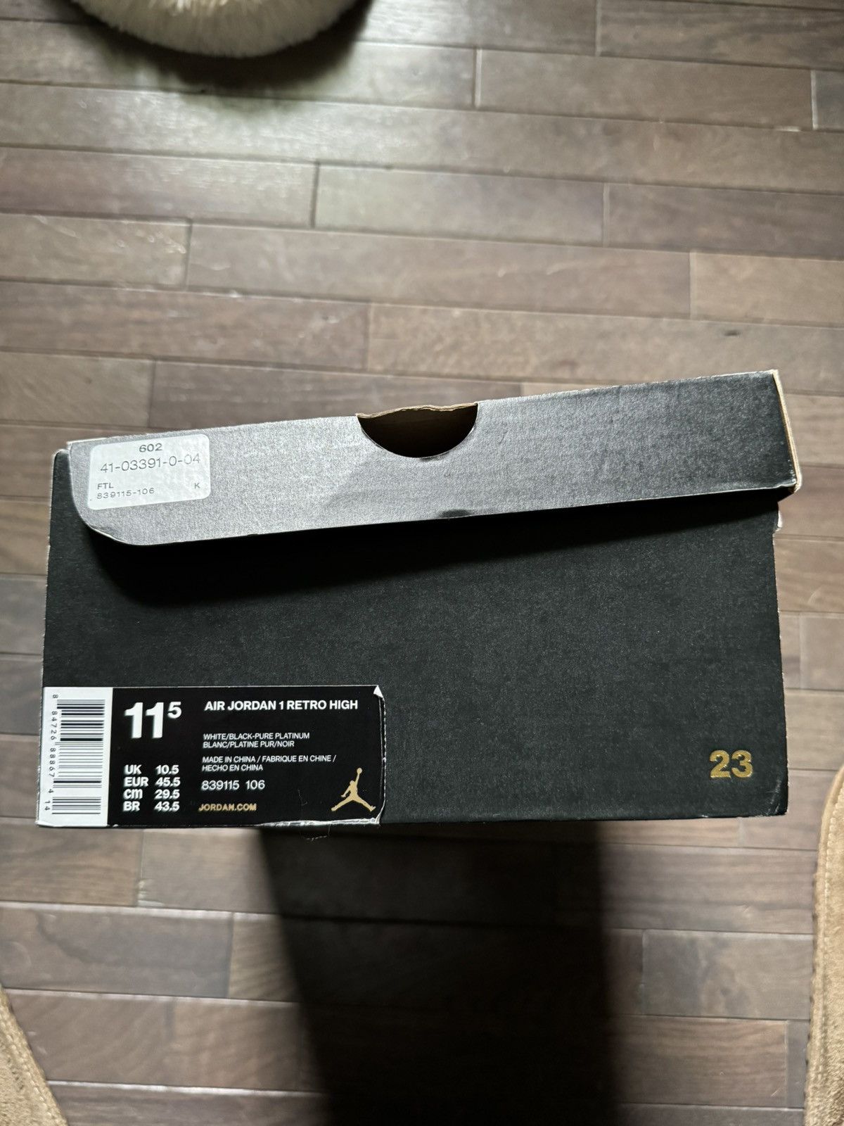 Nike Nike Air Jordan 1 Retro “White Elephants” Size US 11.5 / EU 44-45 - 8 Thumbnail