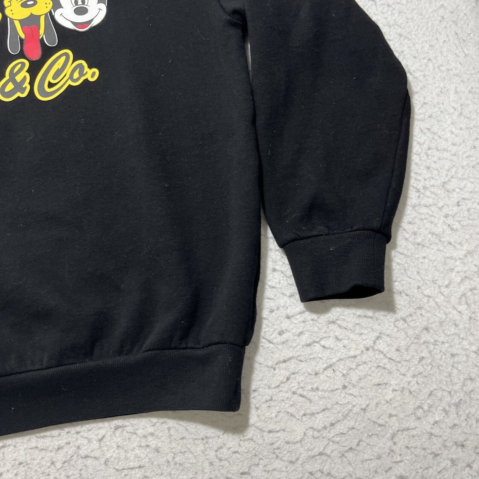 Mickey & Co. Mickey & Co Crewneck Fleece Pullover Black Disney Sweatshirt Size M / US 6-8 / IT 42-44 - 6 Thumbnail