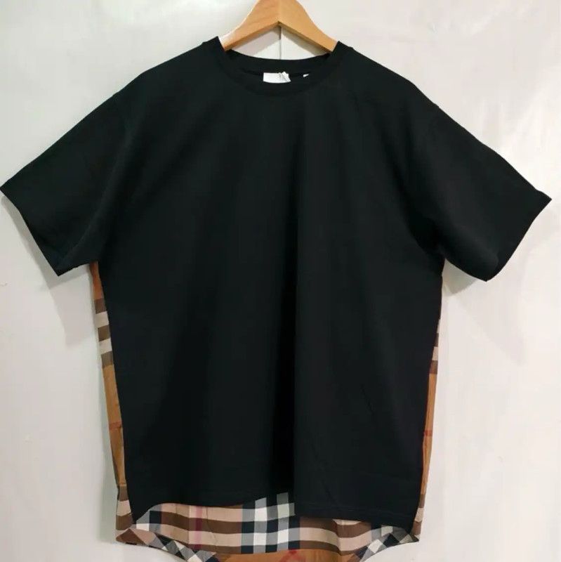 Burberry Color Block Cotton T-Shirt for Summer