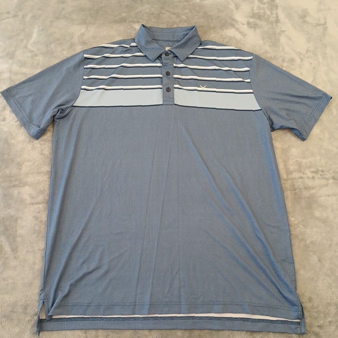 Callaway Callaway Polo Shirt Mens Large Blue Geometric Short Sleeve Polo Golf Shirt Mens Size US L / EU 52-54 / 3 - 2 Thumbnail
