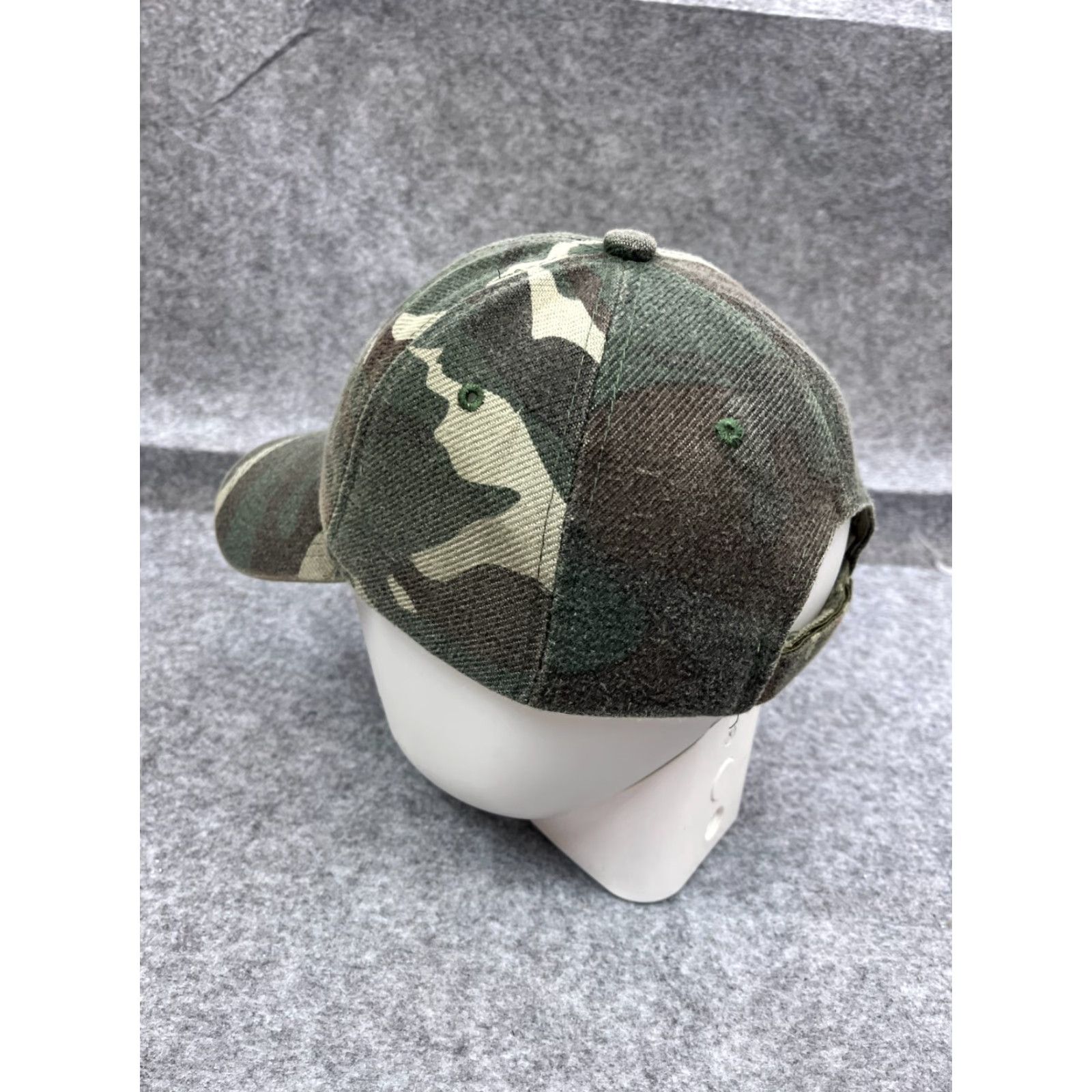 Vintage Green Camo Baseball Cap Adjustable One Size Cotton Outdoor Casual Mens Size ONE SIZE - 5 Thumbnail
