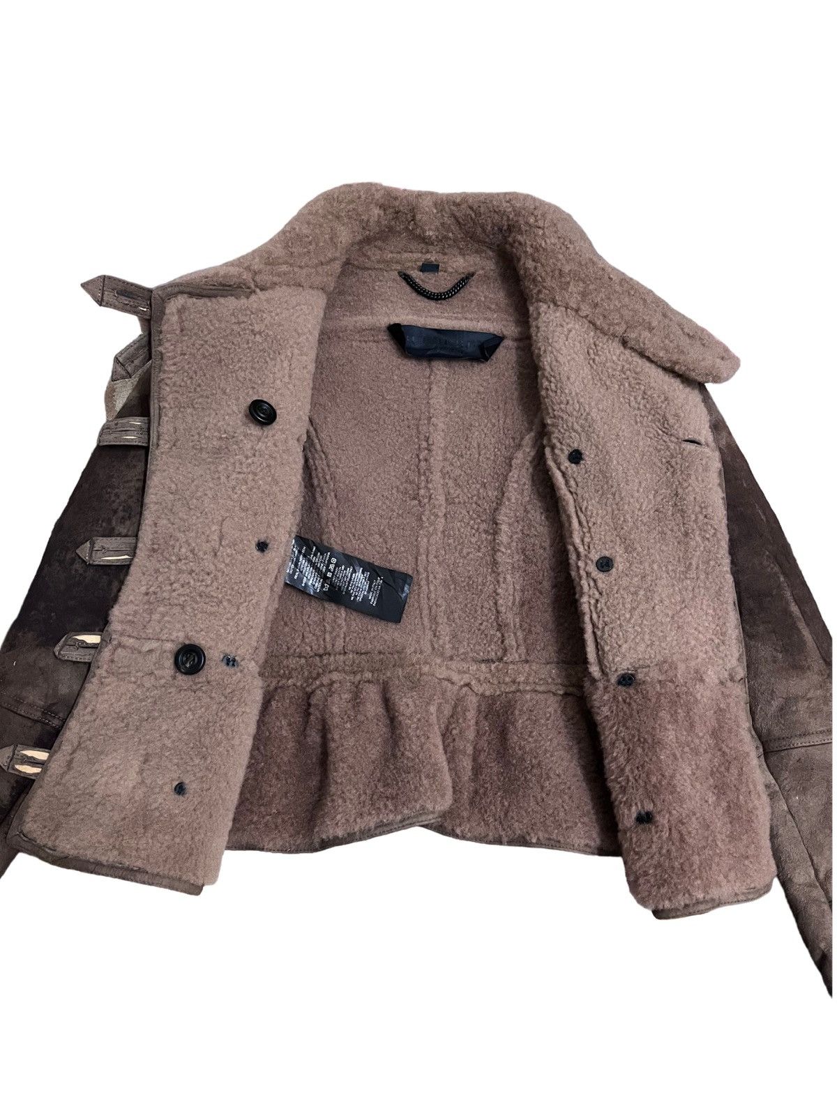 Burberry Vintage Burberry Prorsum Velvet Taupe Shearling Jacket Size S / US 4 / IT 40 - 7 Thumbnail
