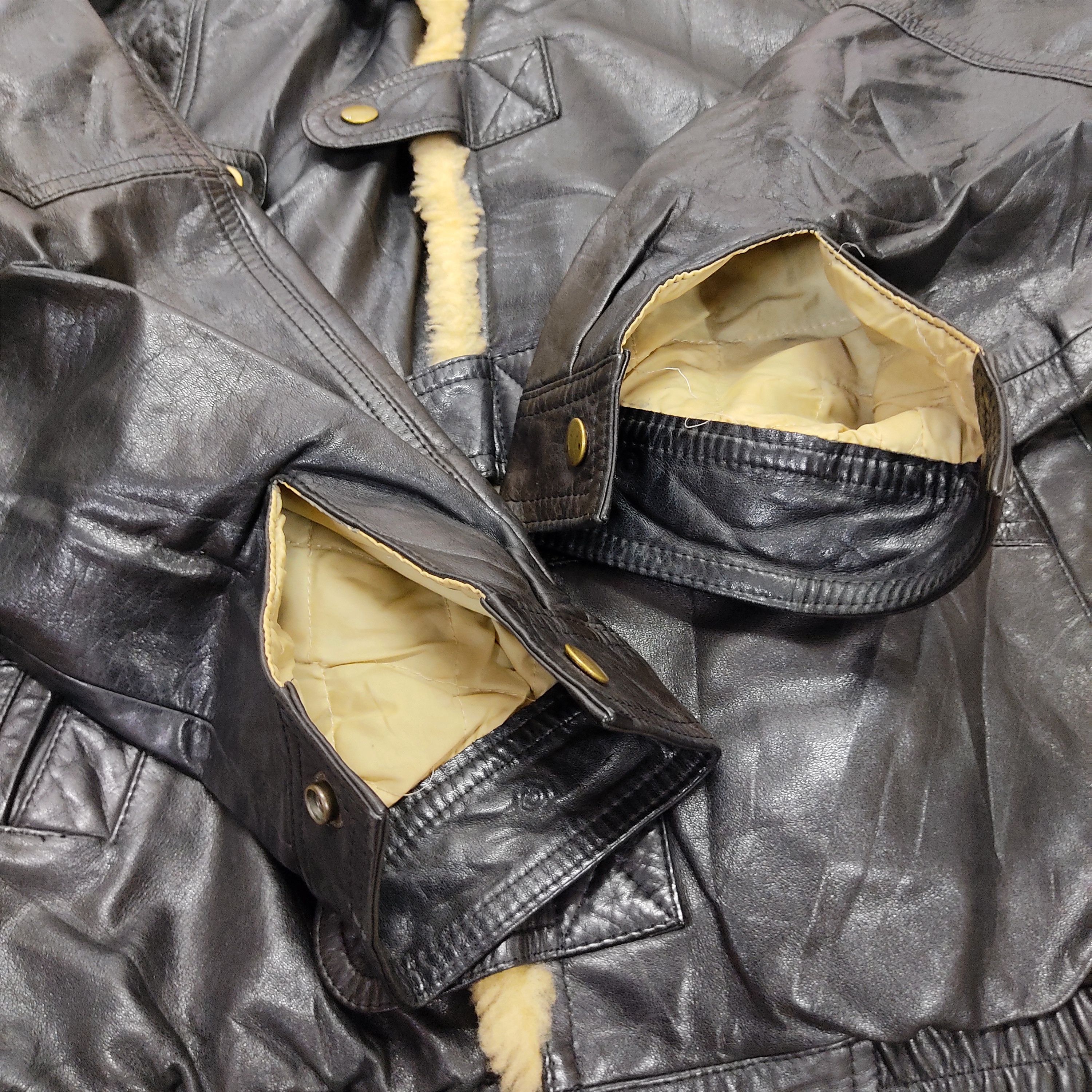 Genuine Leather Vintage 60s Bikers Shearling Fur Lined Leather Jacket Size US M / EU 48-50 / 2 - 18 Thumbnail