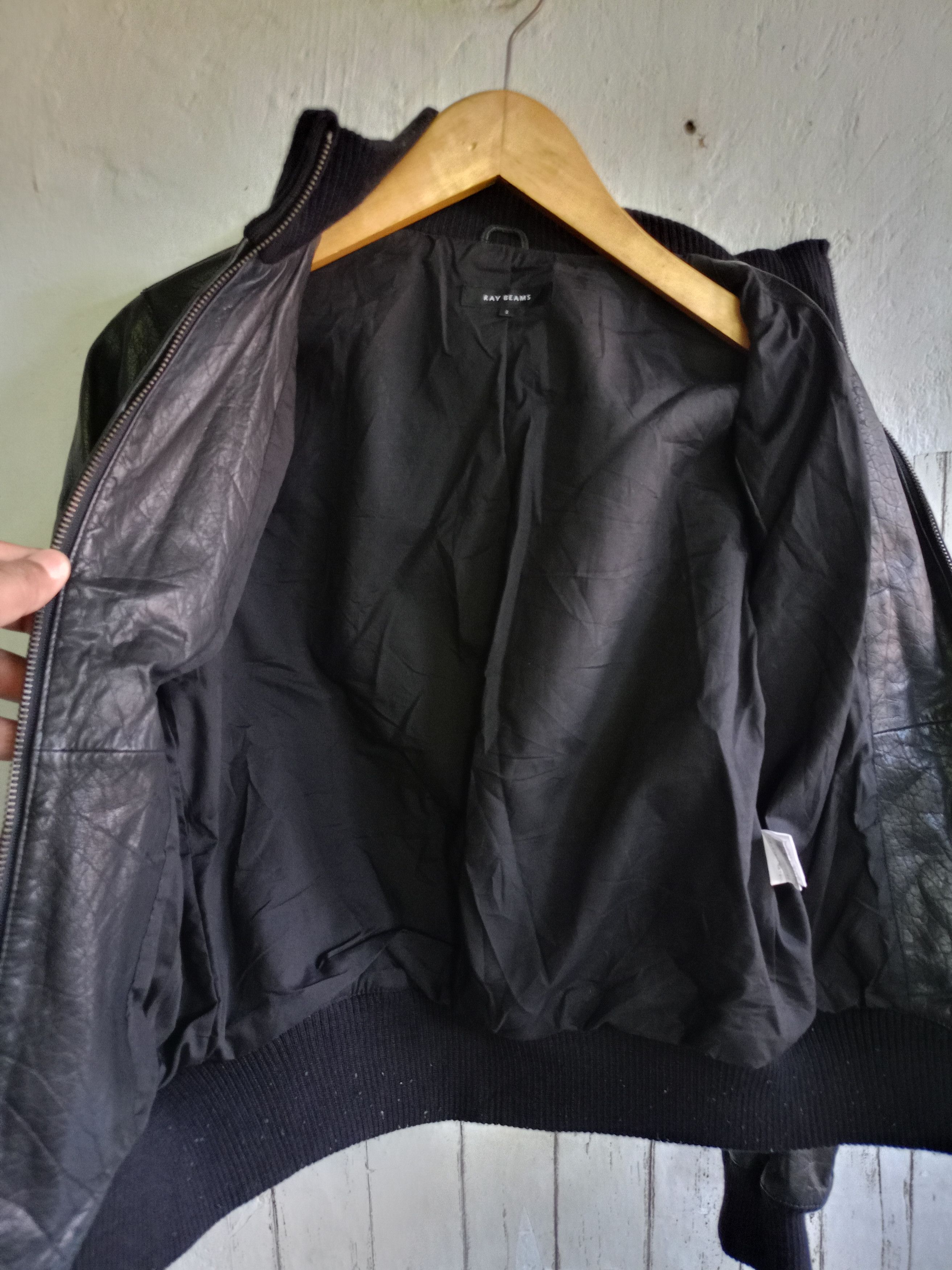 Beams Plus Ray Beams Leather Bomber jacket Size US S / EU 44-46 / 1 - 4 Thumbnail