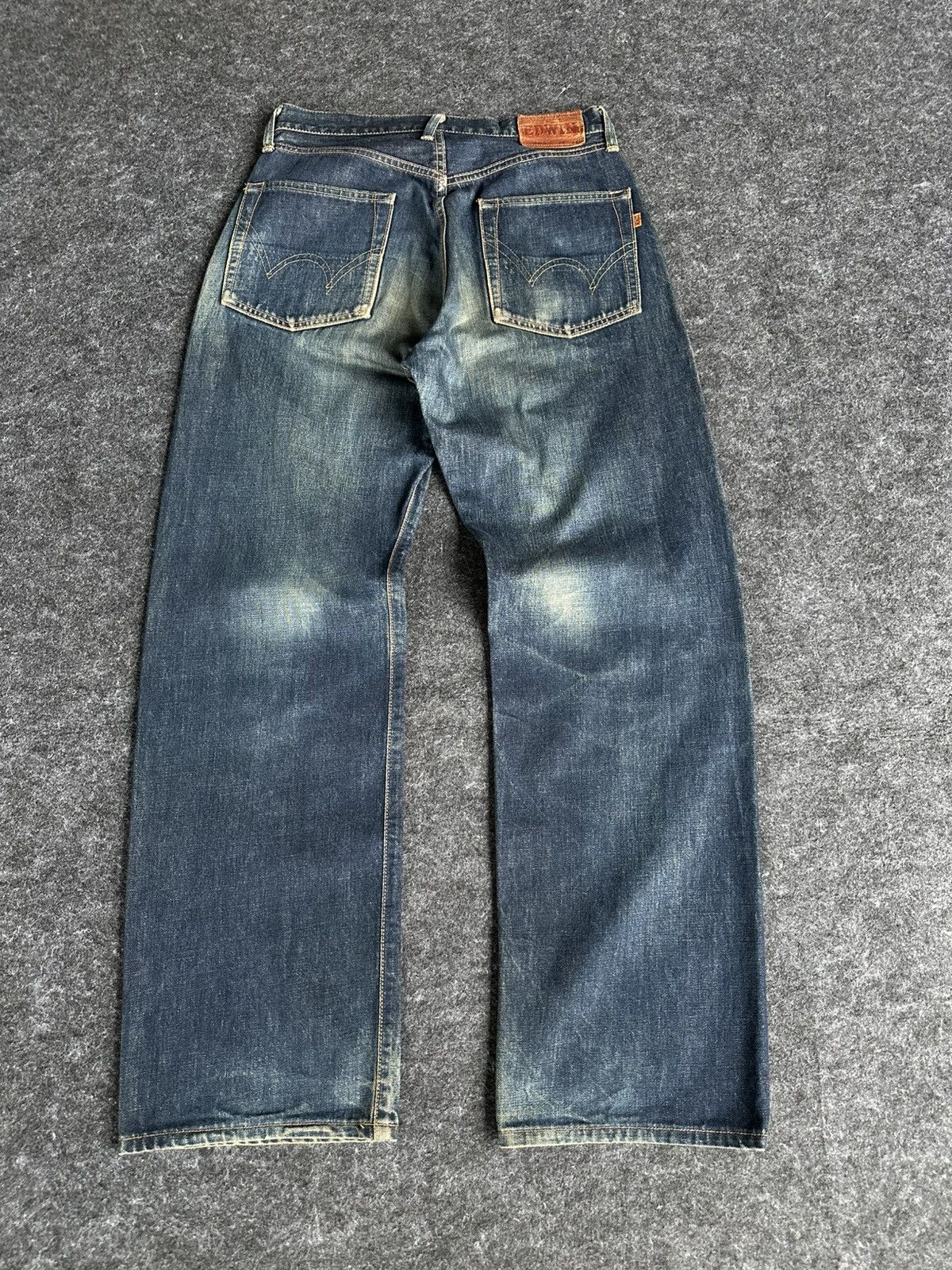 Edwin Vintage Edwin 505 Selvedge Washed Denim 29x32 D839 Size US 29 - 4 Thumbnail